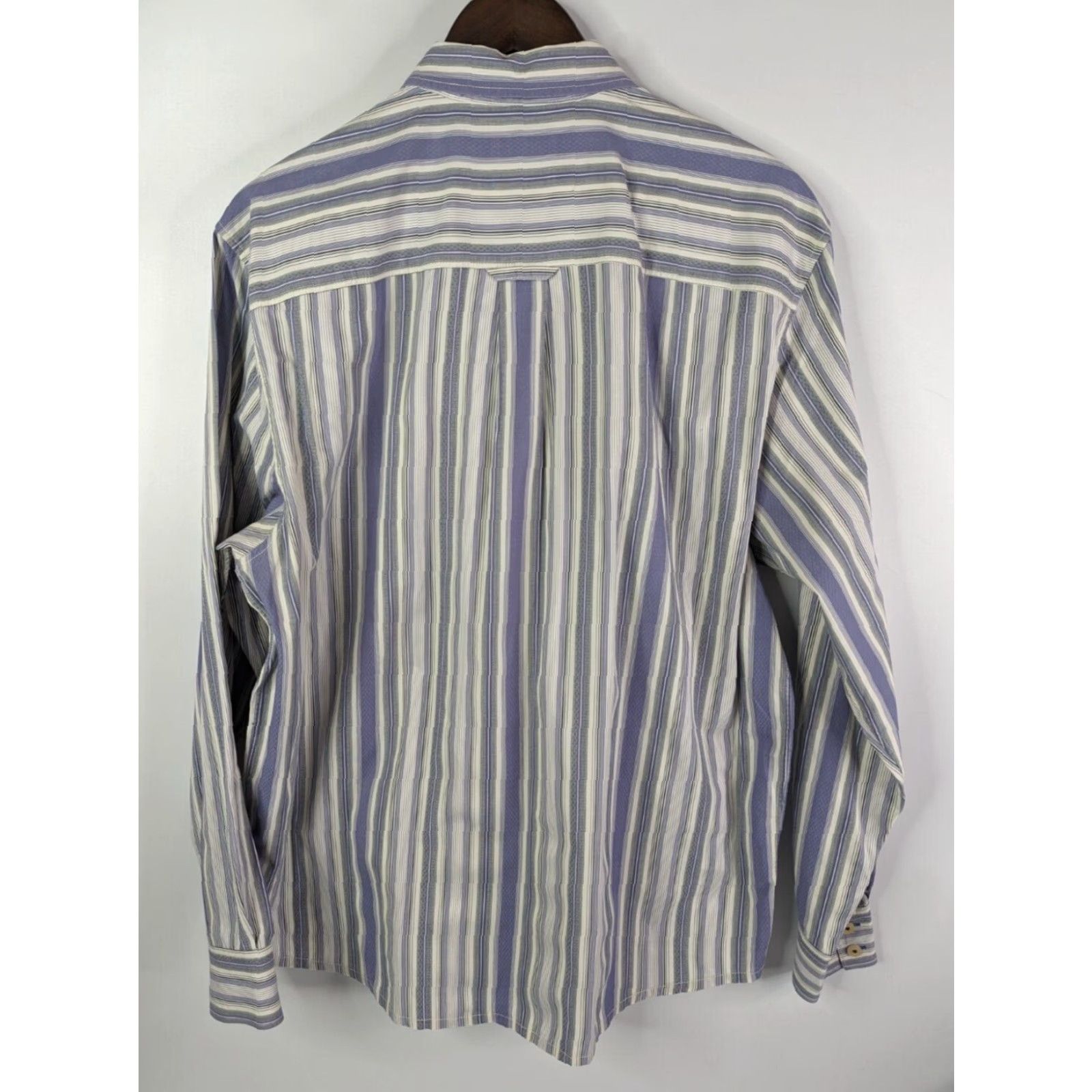 Tommy Bahama Tommy Bahama Shirt Men's Large Striped Long Sleeve Island Crafted Flip Cuff Size US L / EU 52-54 / 3 - 5 Thumbnail