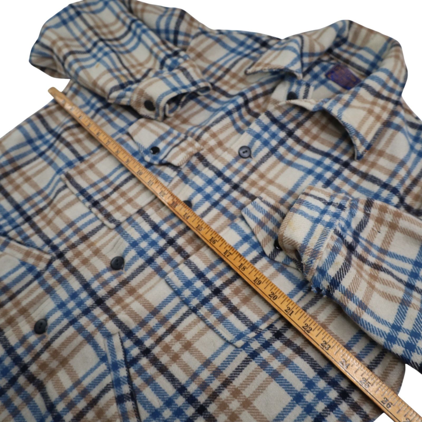Pendleton × Vintage True Pendleton %100 Wool Plaid Coat Size US XL / EU 56 / 4 - 10 Thumbnail