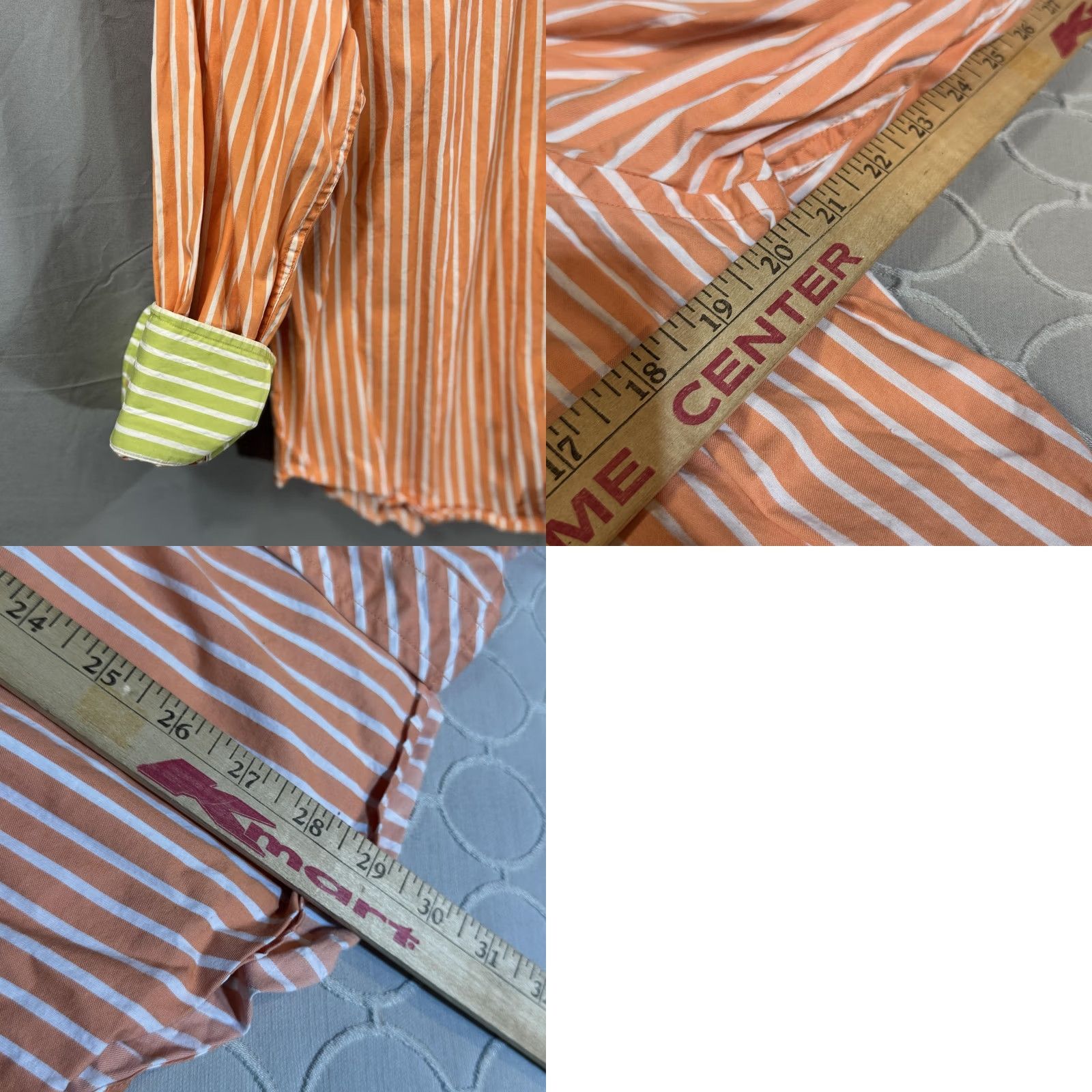 Robert Graham Robert Graham Shirt Mens Large Stripe Button Down Long Sleeve Dress Shirt Size 42R - 8 Thumbnail