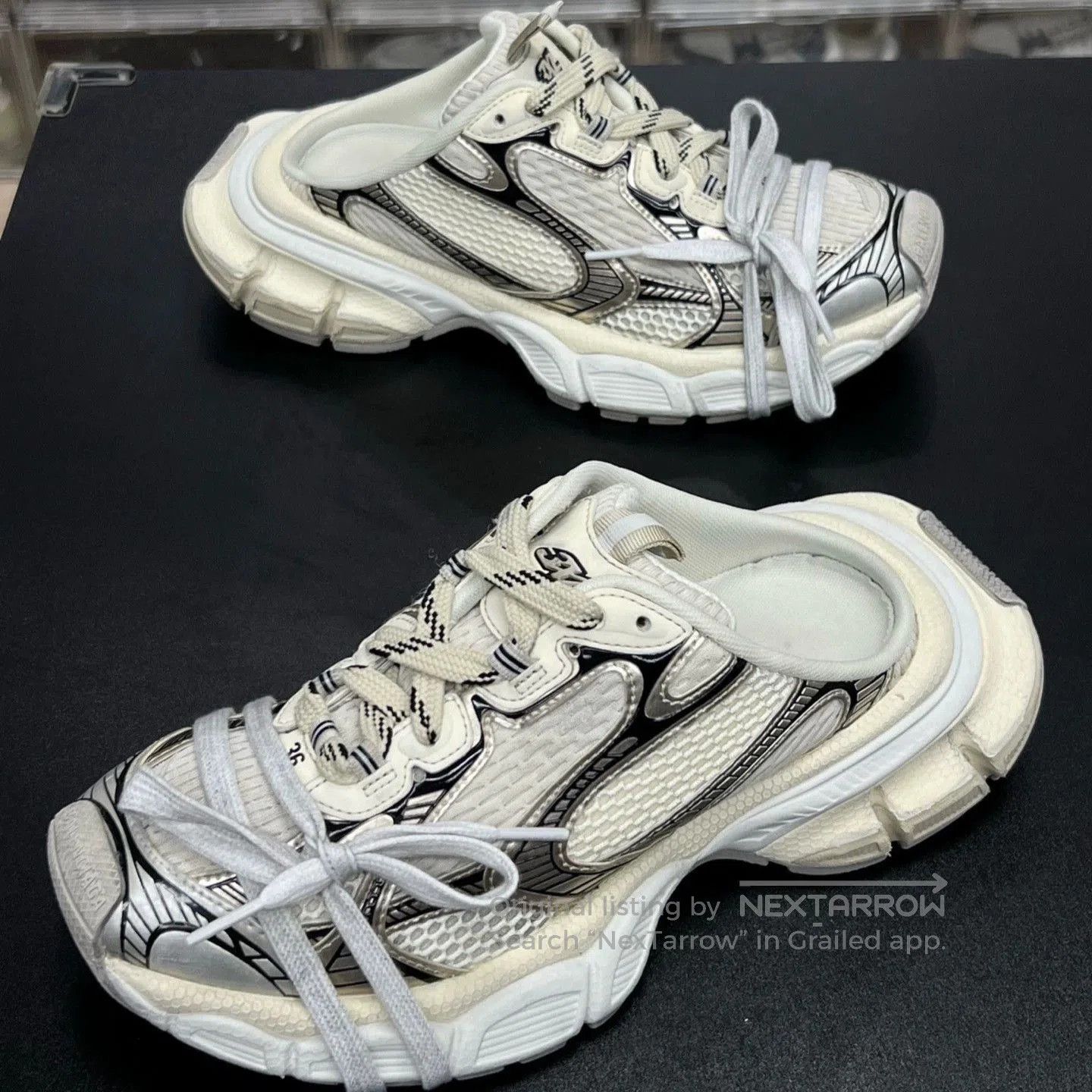 Balenciaga balenciaga 3xl half drag beige sneakers. Size US 5 / EU 37 - 1 Thumbnail