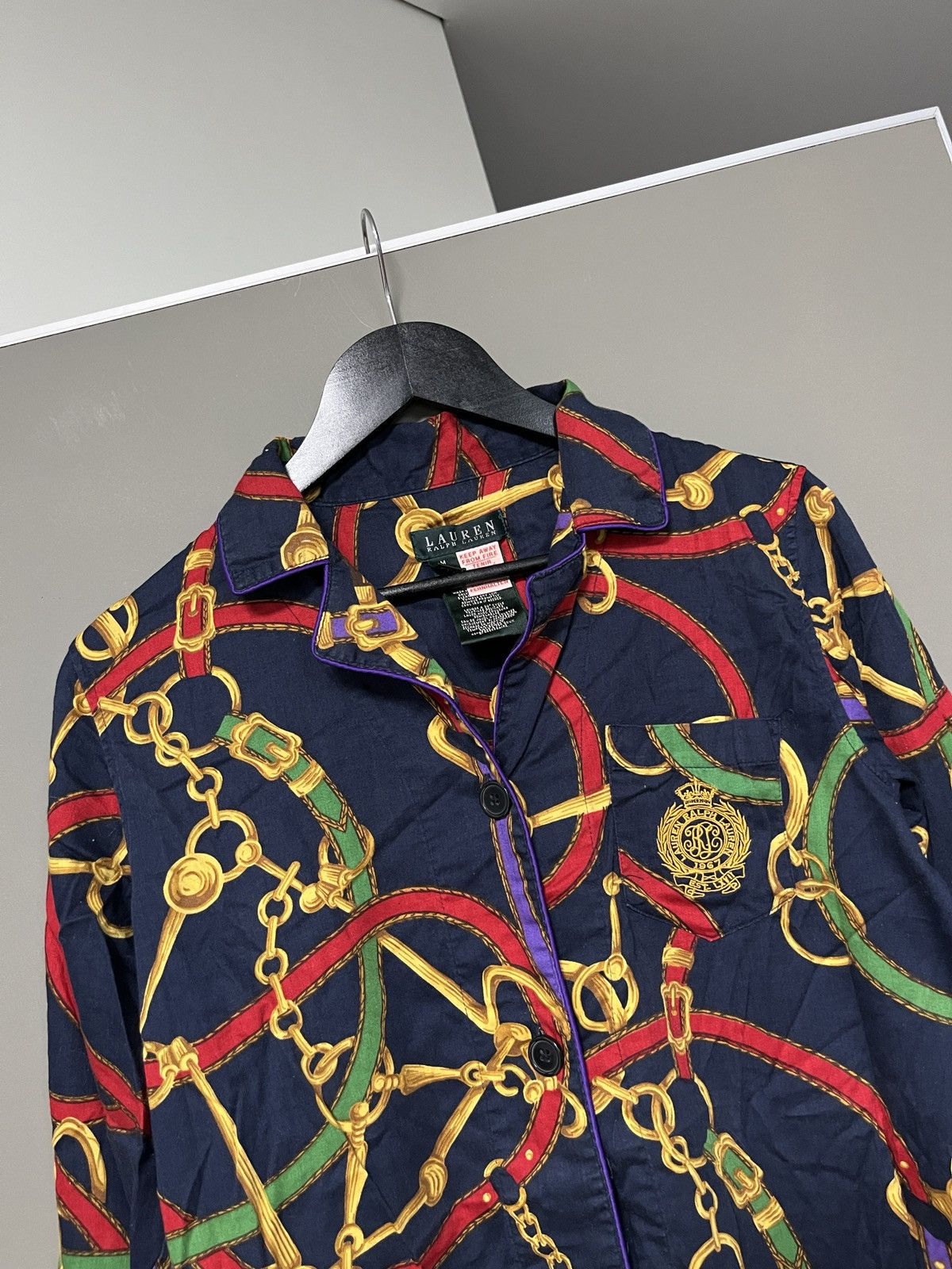 Lauren Ralph Lauren Lauren Ralph Lauren Equestrian Blue Chains Light Coat Size M / US 6-8 / IT 42-44 - 3 Thumbnail
