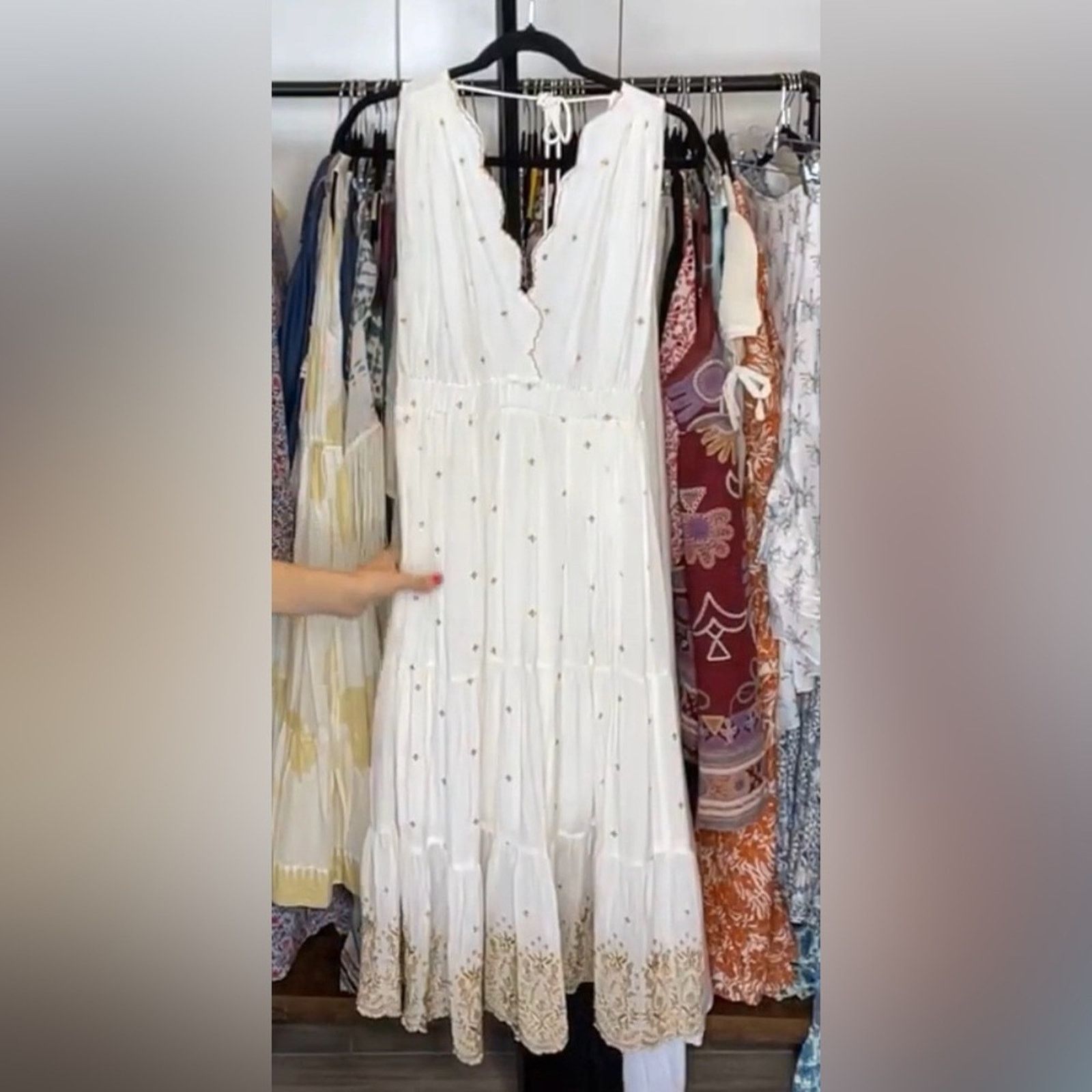 Other NWT Guadalupe $300 Johana White Halter Maxi Dress Size Small Size S / US 4 / IT 40 - 4 Thumbnail