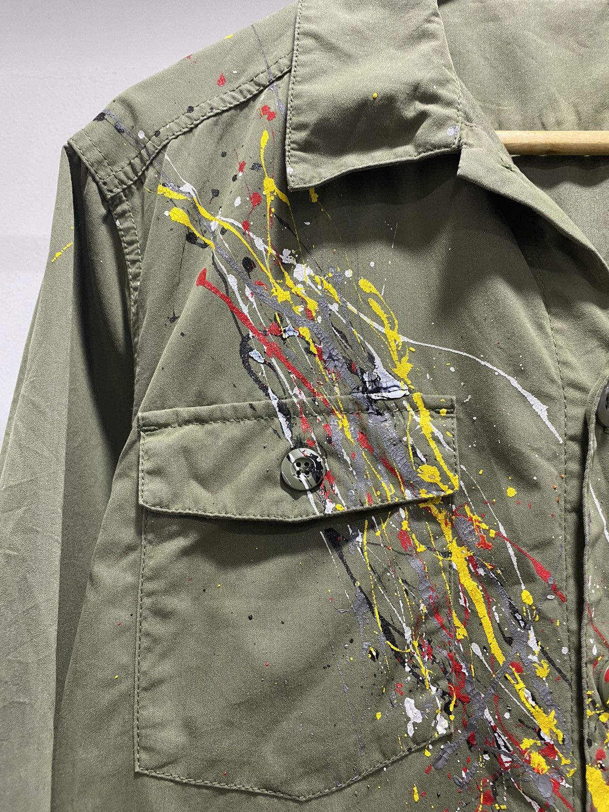 Other Sick☠️ Paint Splatter Military Shirt Army Lgb Hysteric Size US M / EU 48-50 / 2 - 5 Thumbnail