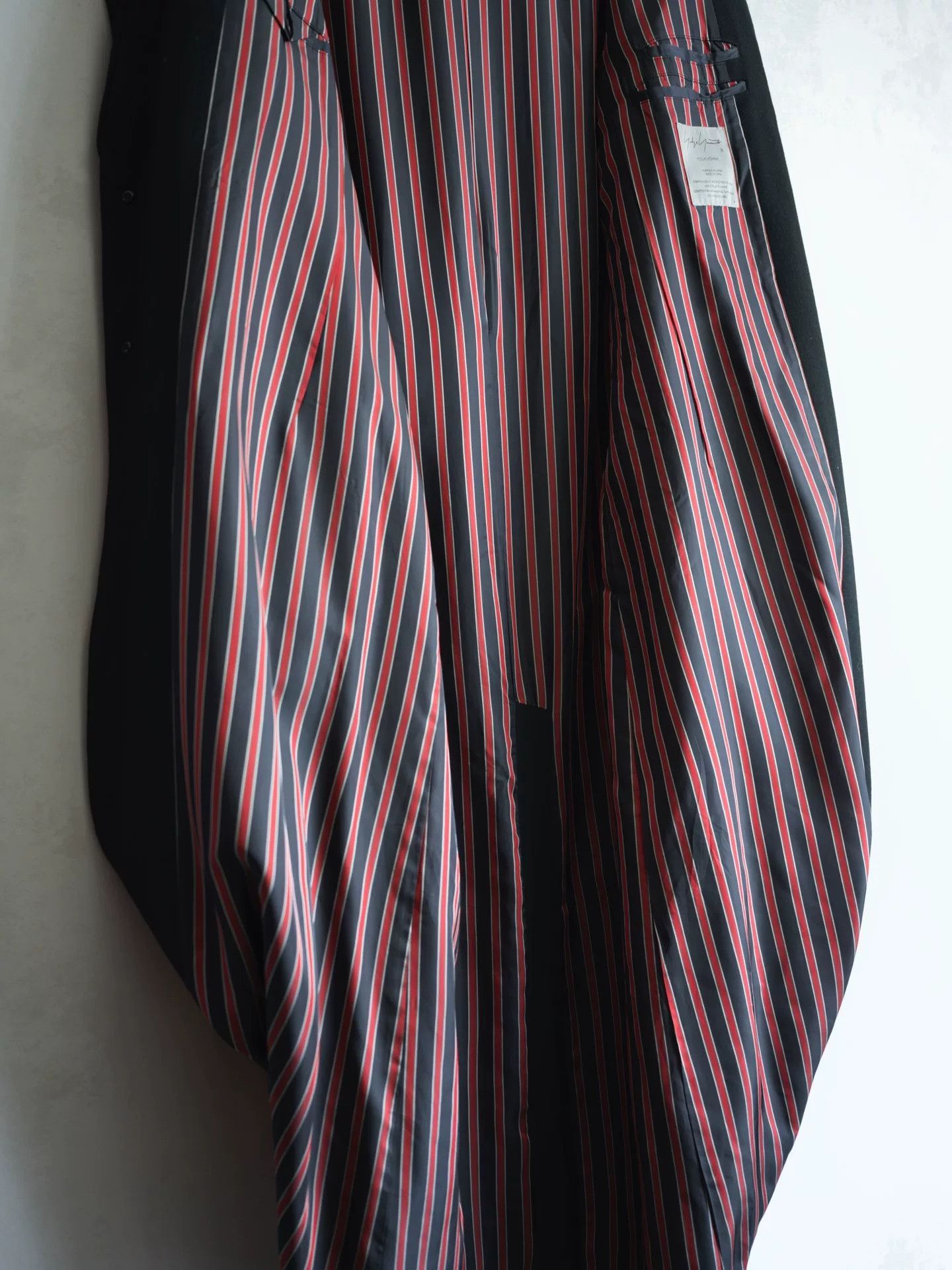 Yohji Yamamoto Yohji Yamamoto Black Flannel Coat Size XL / US 12-14 / IT 48-50 - 1 Thumbnail