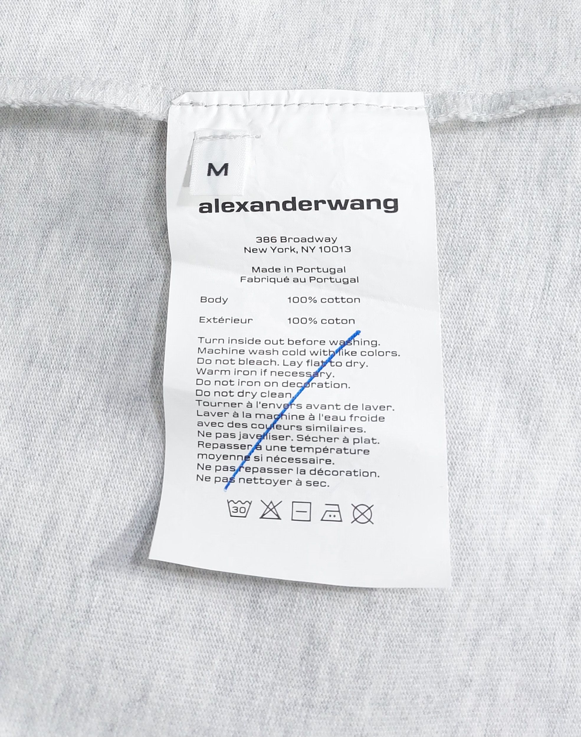 Alexander Wang taste of new york print tshirt - grey M Size US M / EU 48-50 / 2 - 3 Thumbnail