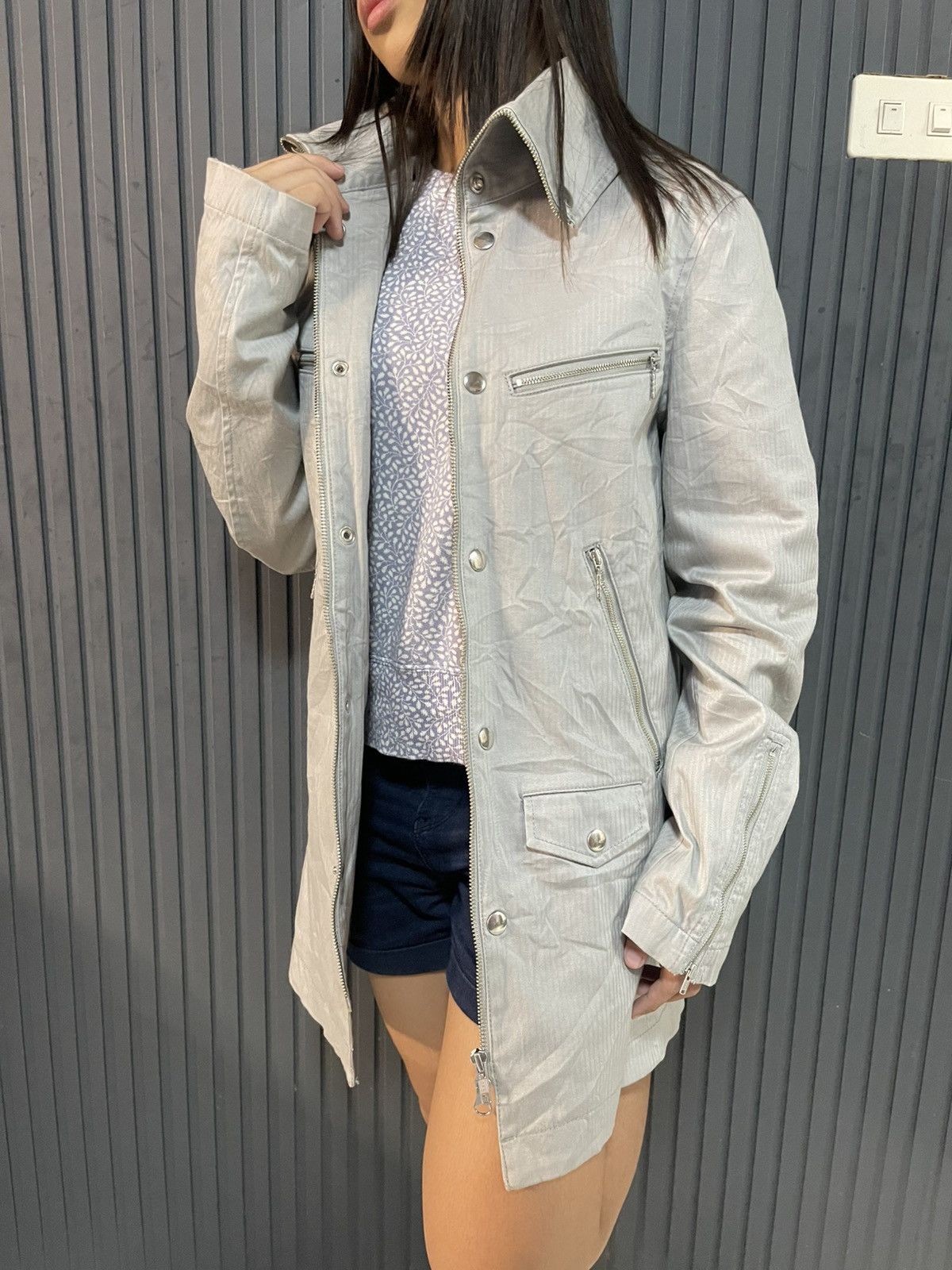 semanticdesign Y2K Semantic Design Japan Womens Long Coat Size L / US 10 / IT 46 - 11 Thumbnail