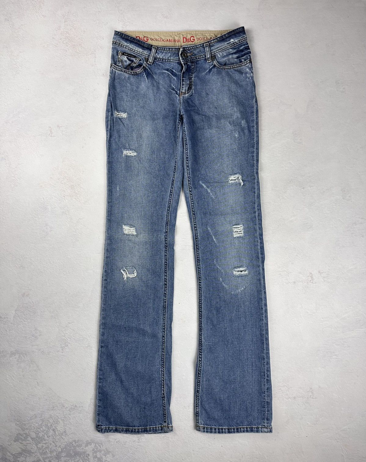 Designer × Dolce & Gabbana Avant Garde Y2k Denim Dolce & Gabbana (D&G) Vintage Classic Size 28" / US 6 / IT 42 - 3 Thumbnail