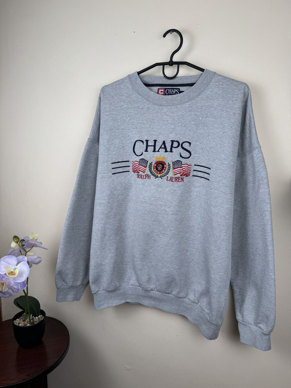 Chaps Ralph Lauren Vintage Chaps Ralph Lauren Sweatshirt Gray XL Streetwear Size US XL / EU 56 / 4 - 6 Thumbnail