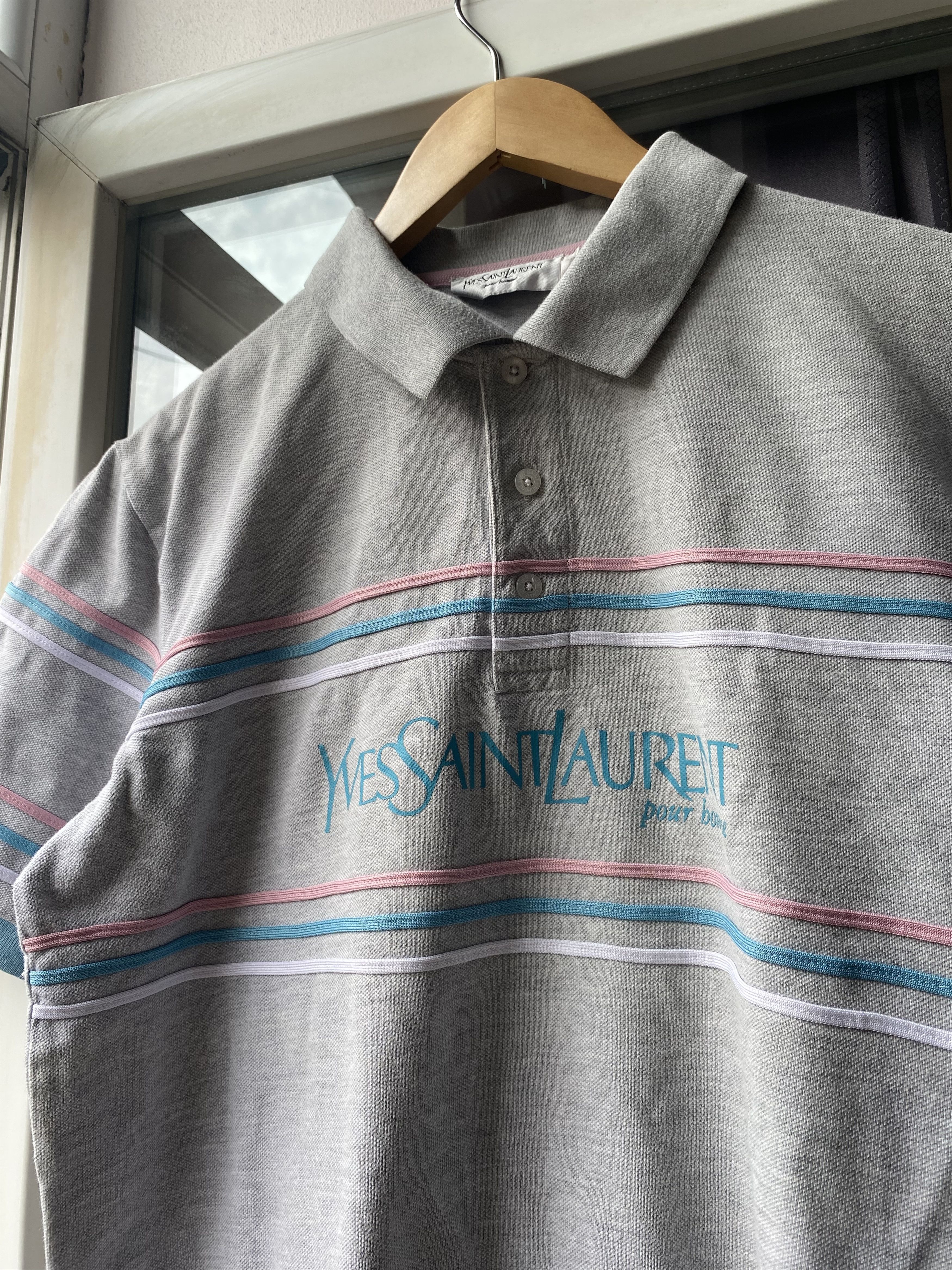Yves Saint Laurent Vintage Yves Saint Laurent Polo Shirt Retro Casual Wear Size US L / EU 52-54 / 3 - 3 Thumbnail