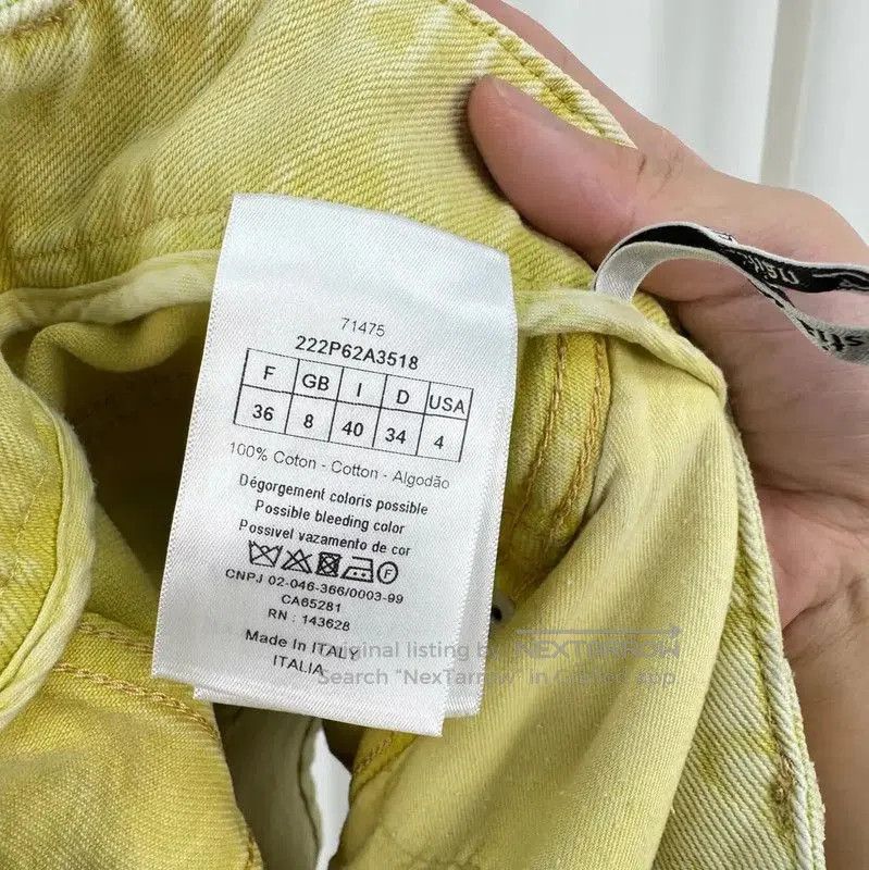 Dior Summer Yellow Denim Shorts for Women .