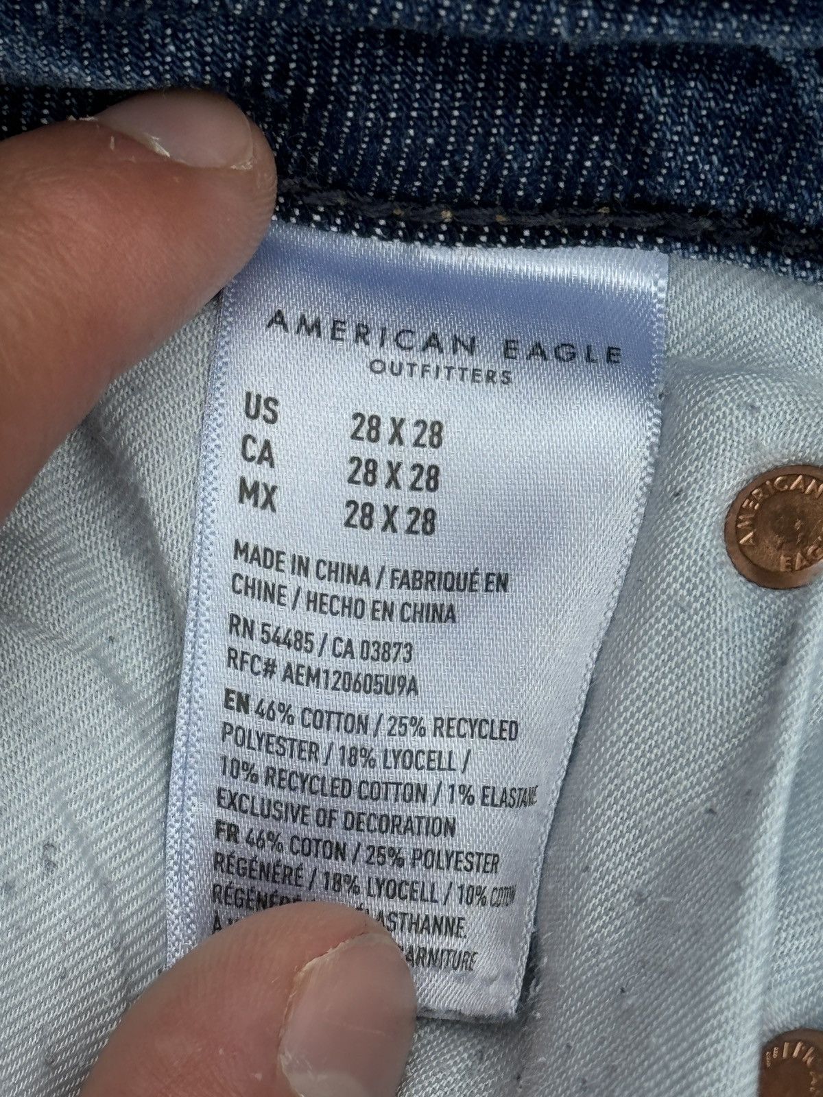 American Eagle Outfitters American eagle blue air flex+ jeans Size US 28 / EU 44 - 4 Thumbnail