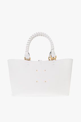 Chloe o1loc1c1024 Size: OS / CHC23 Marcie Small Tote Bag in White Size ONE SIZE - 5 Thumbnail