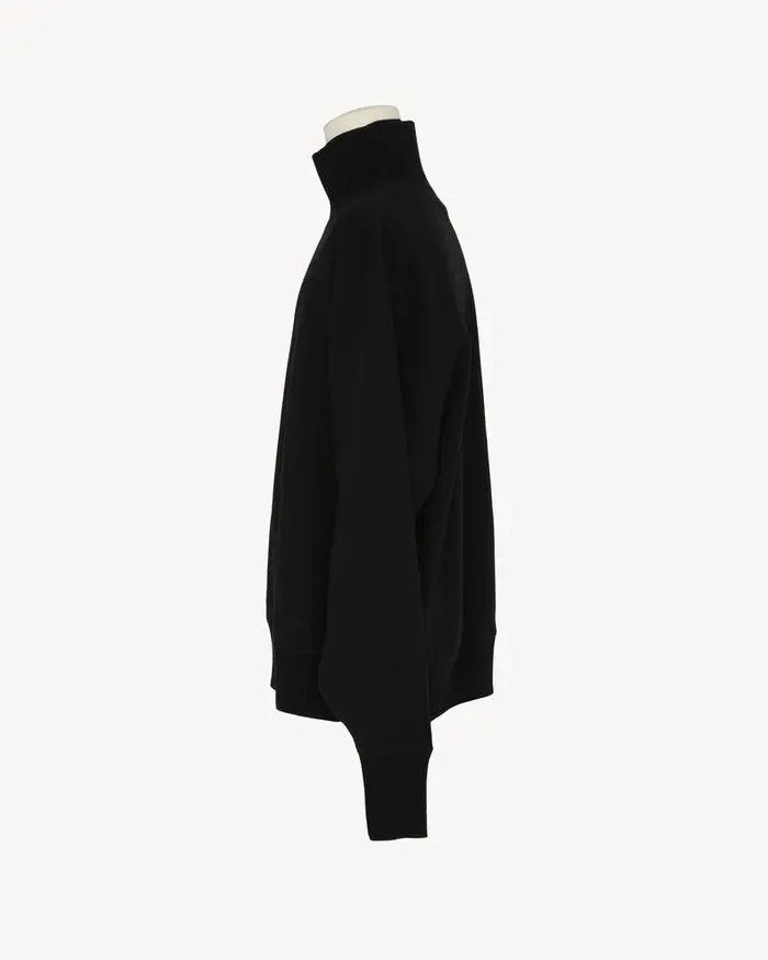 Saint Laurent Paris oc11z1225 813764 Sweater in Cashmere And Silk in Noir Size US XXL / EU 58 / 5 - 3 Thumbnail