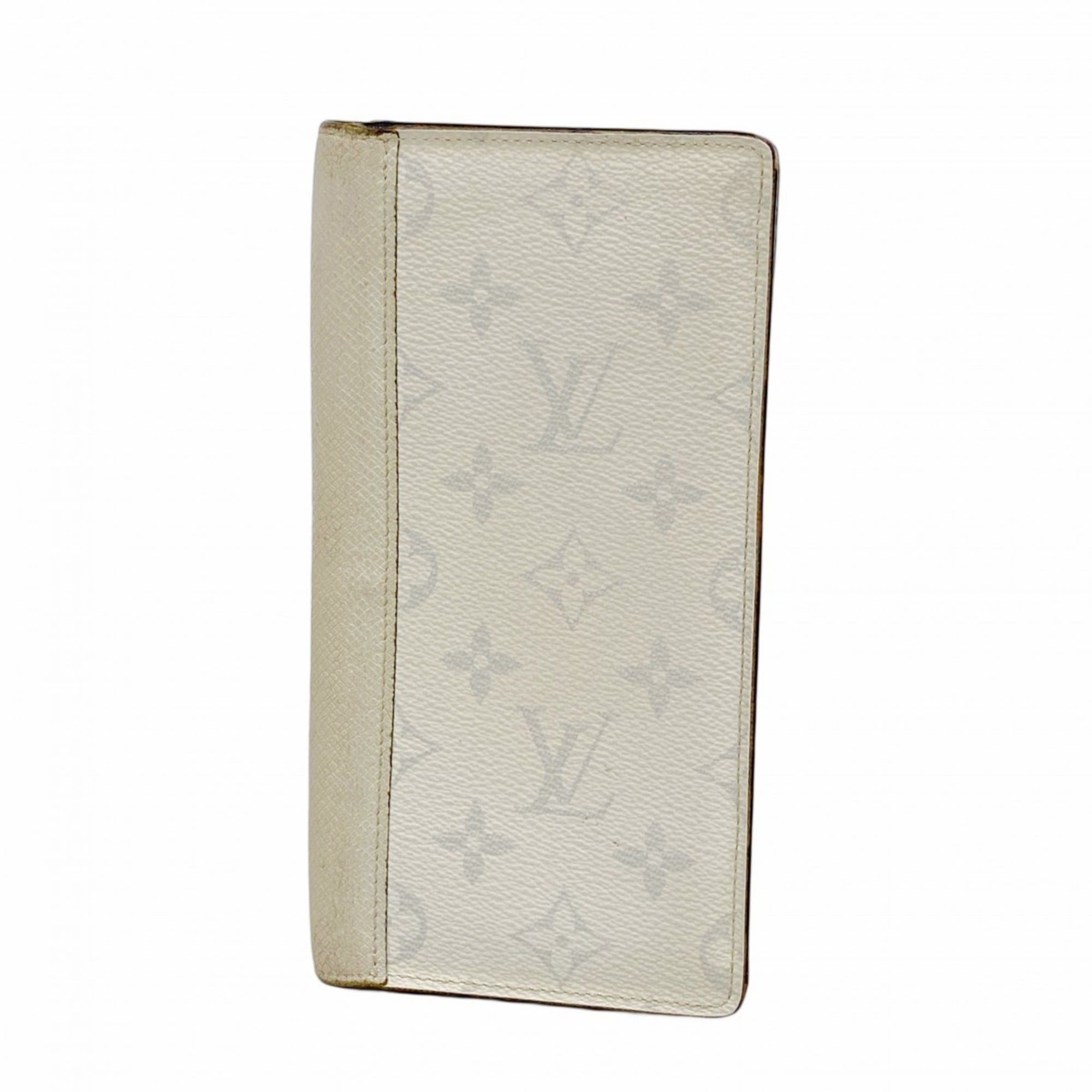 Louis Vuitton Taiga Rama Portefeuille Brazza M30298 Antarctica Men's Long Wallet