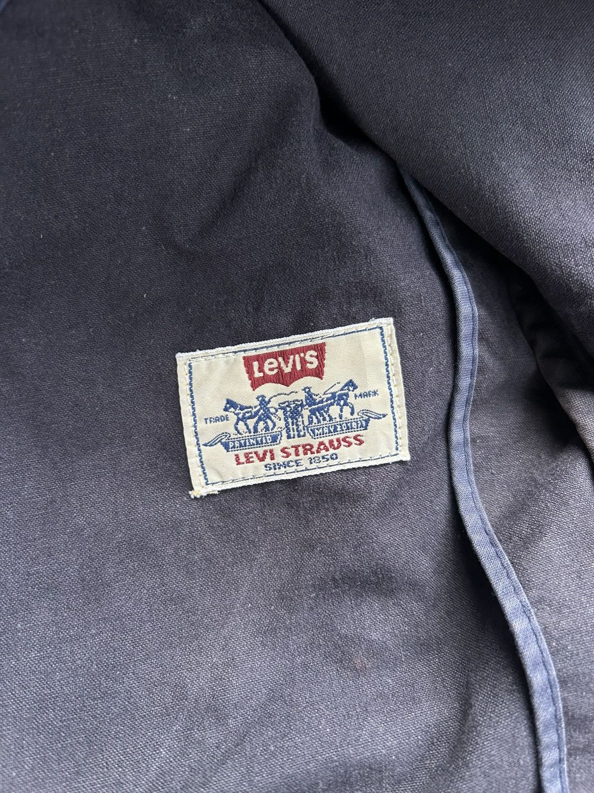 Levi's Vintage 70’s Levi’s Distressed Stone Washed Blue Vest Size US L / EU 52-54 / 3 - 9 Thumbnail