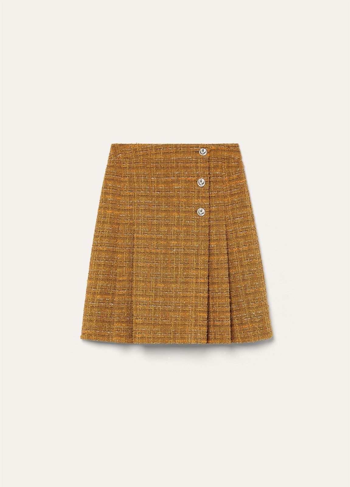 Loro Piana o1srvl11e0526 FAP0291 Aida Midi Skirt in Yellow Size 27" / US 4 / IT 40 - 1 Thumbnail