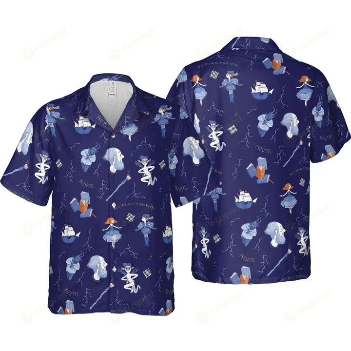 Other THE TEMPEST PATTERN SHAKESPEARE HAWAIIAN SHIRT Size US L / EU 52-54 / 3 - 2 Thumbnail