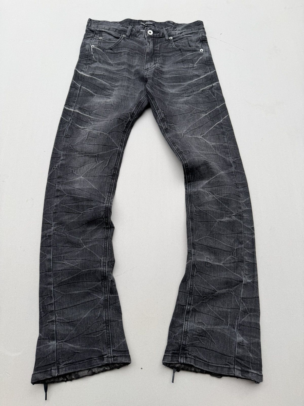 Japanese Brand lace up flare jeans Size US 32 / EU 48 - 1 Thumbnail