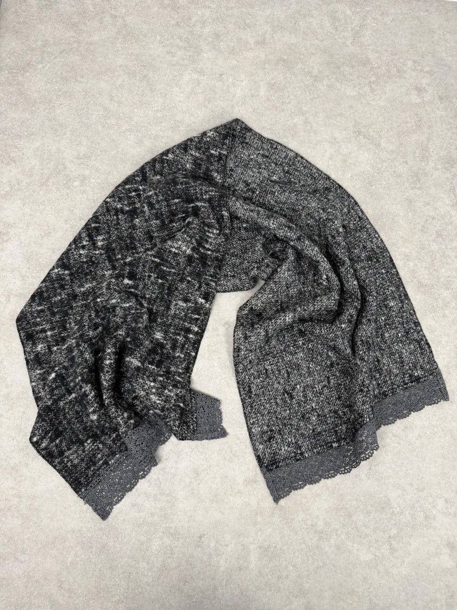Vintage 2010s Dolce & Gabbana Grey Reversible Scarf Size ONE SIZE - 2 Thumbnail