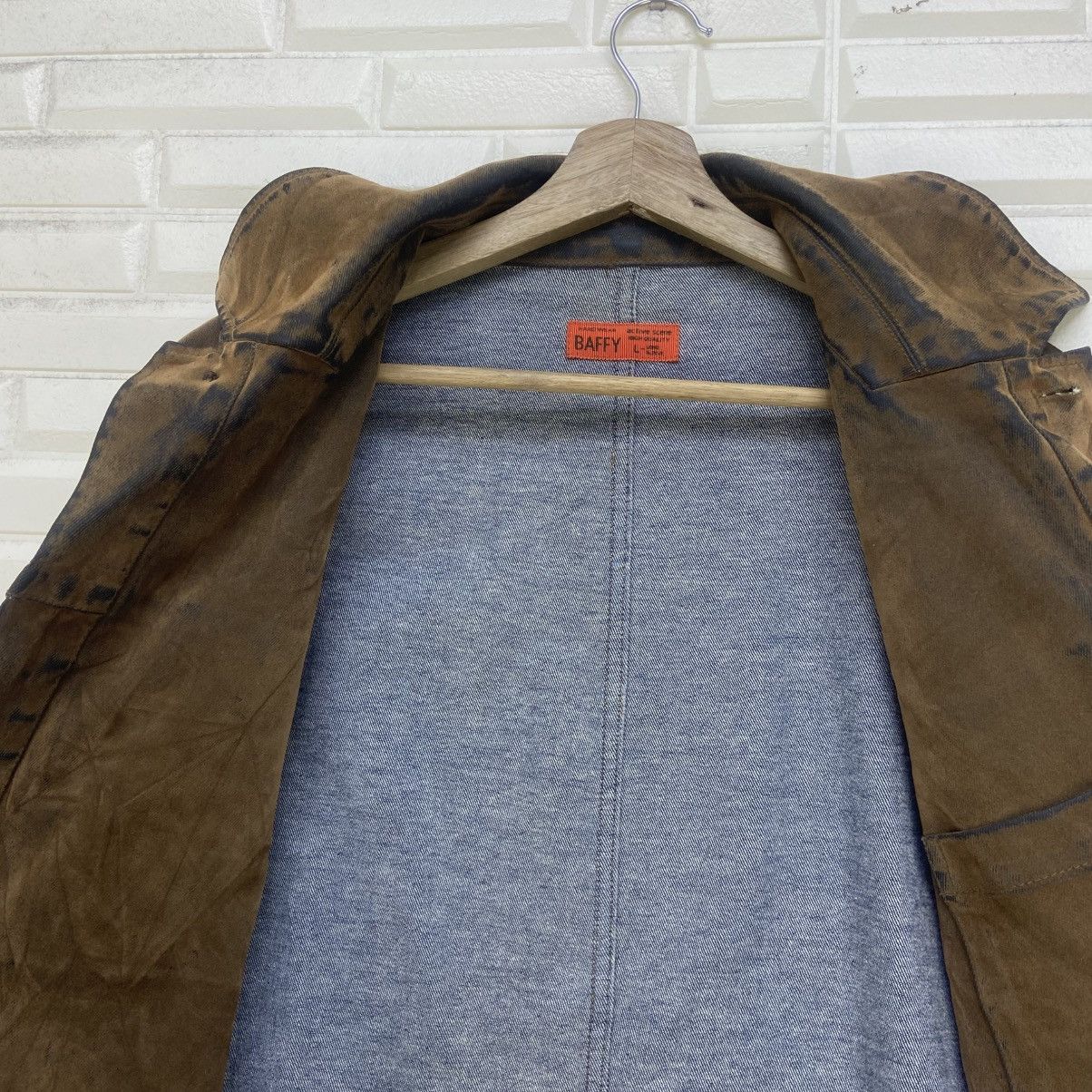 Vintage Baffy Hard Wear Soft Denim Polyurethane Chore Worker Jacket Size US M / EU 48-50 / 2 - 15 Thumbnail