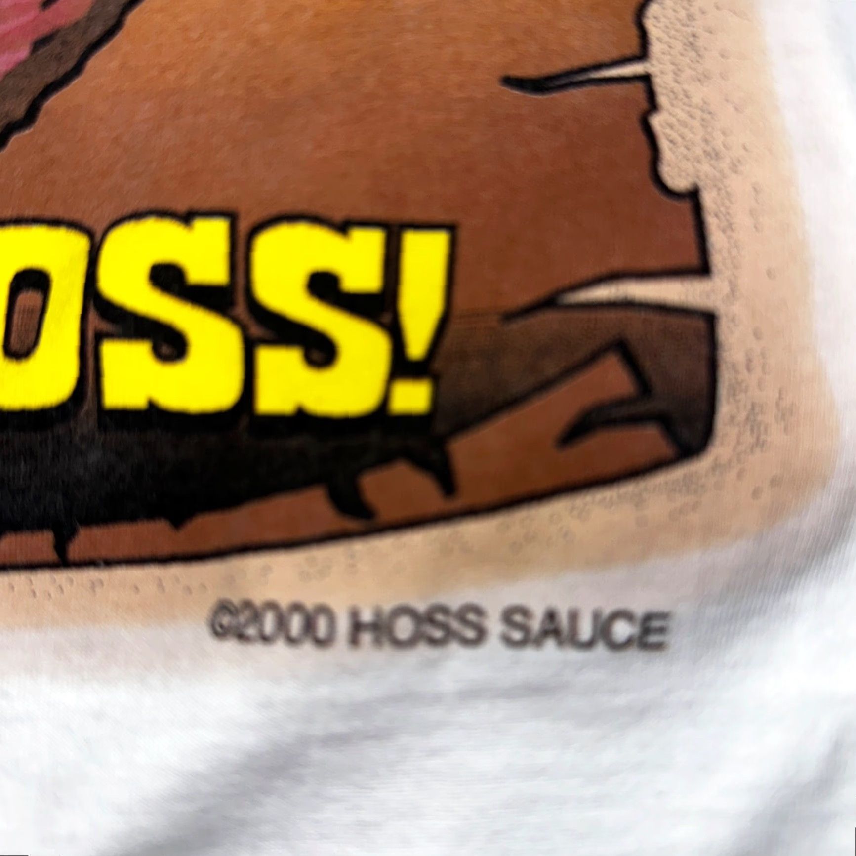 Vintage VINTAGE T-Shirt Mens XL White Real Hoss Sauce VTG 70s 80s 90s Graphic Print Crew Neck Short Sleeve Spring Summer Fall Winter Size US XL / EU 56 / 4 - 3 Thumbnail