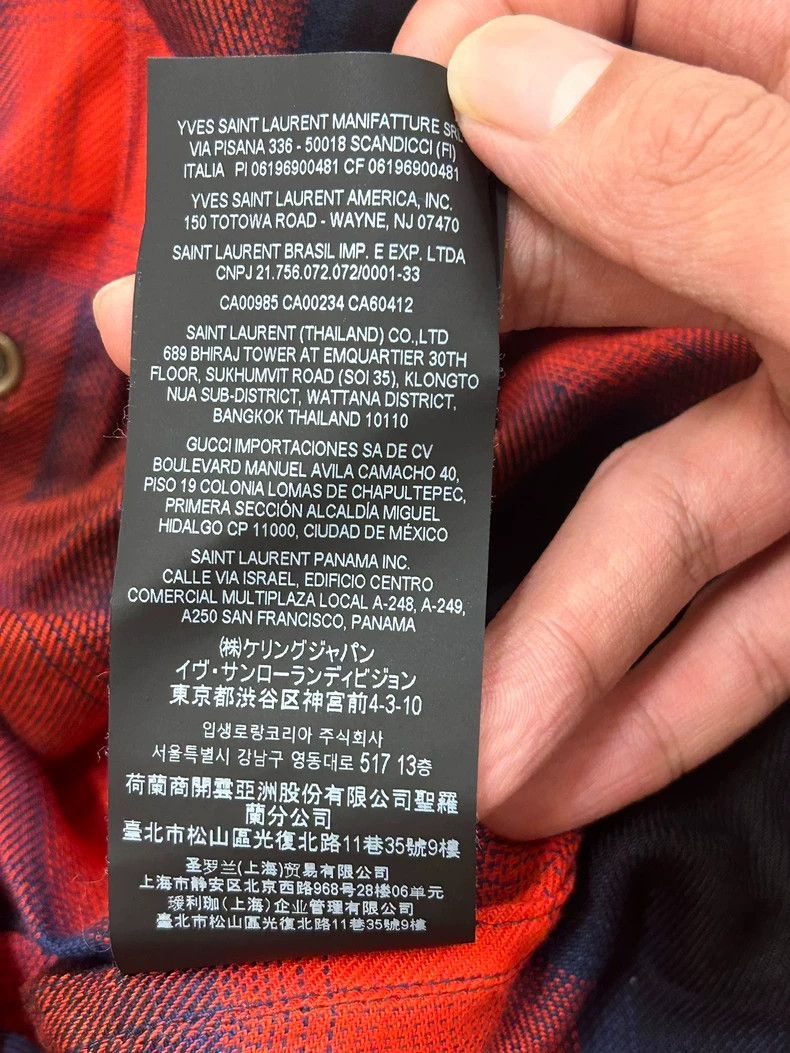 Other Saint Laurent Paris 20ss spring/summer black and red plaid Size US M / EU 48-50 / 2 - 6 Thumbnail