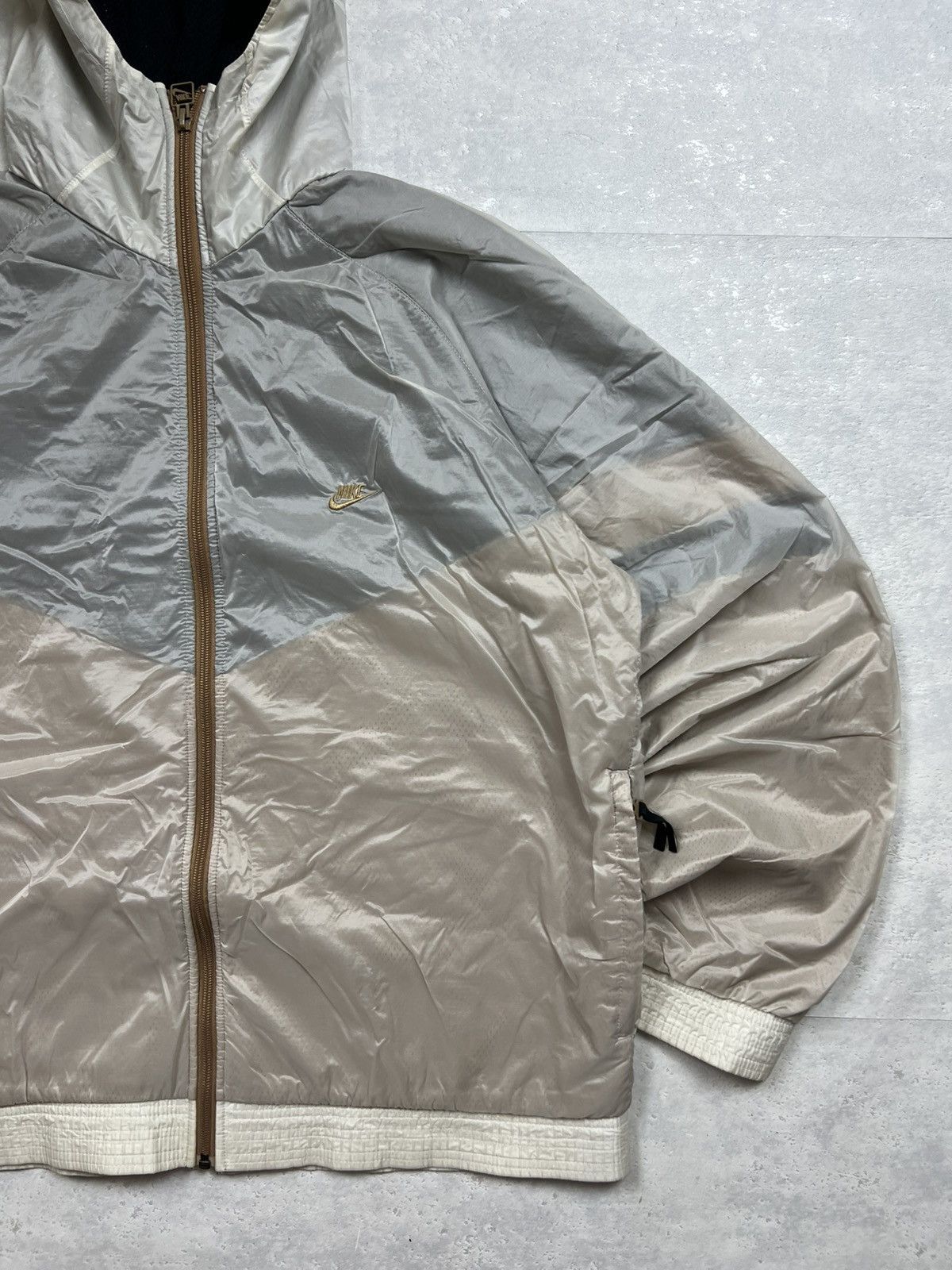 Nike 00s Nike Retro Logo Vintage Y2K Oversized Hooded Jacket Size US XL / EU 56 / 4 - 3 Thumbnail