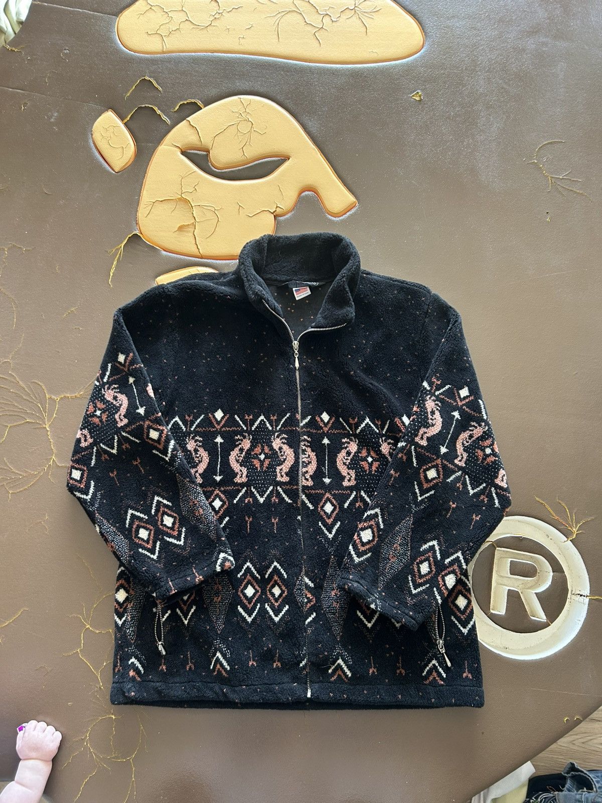 Vintage Vintage Deep Pile Nature Style Soft Fleece Jacket Sweater Size US L / EU 52-54 / 3 - 1 Thumbnail