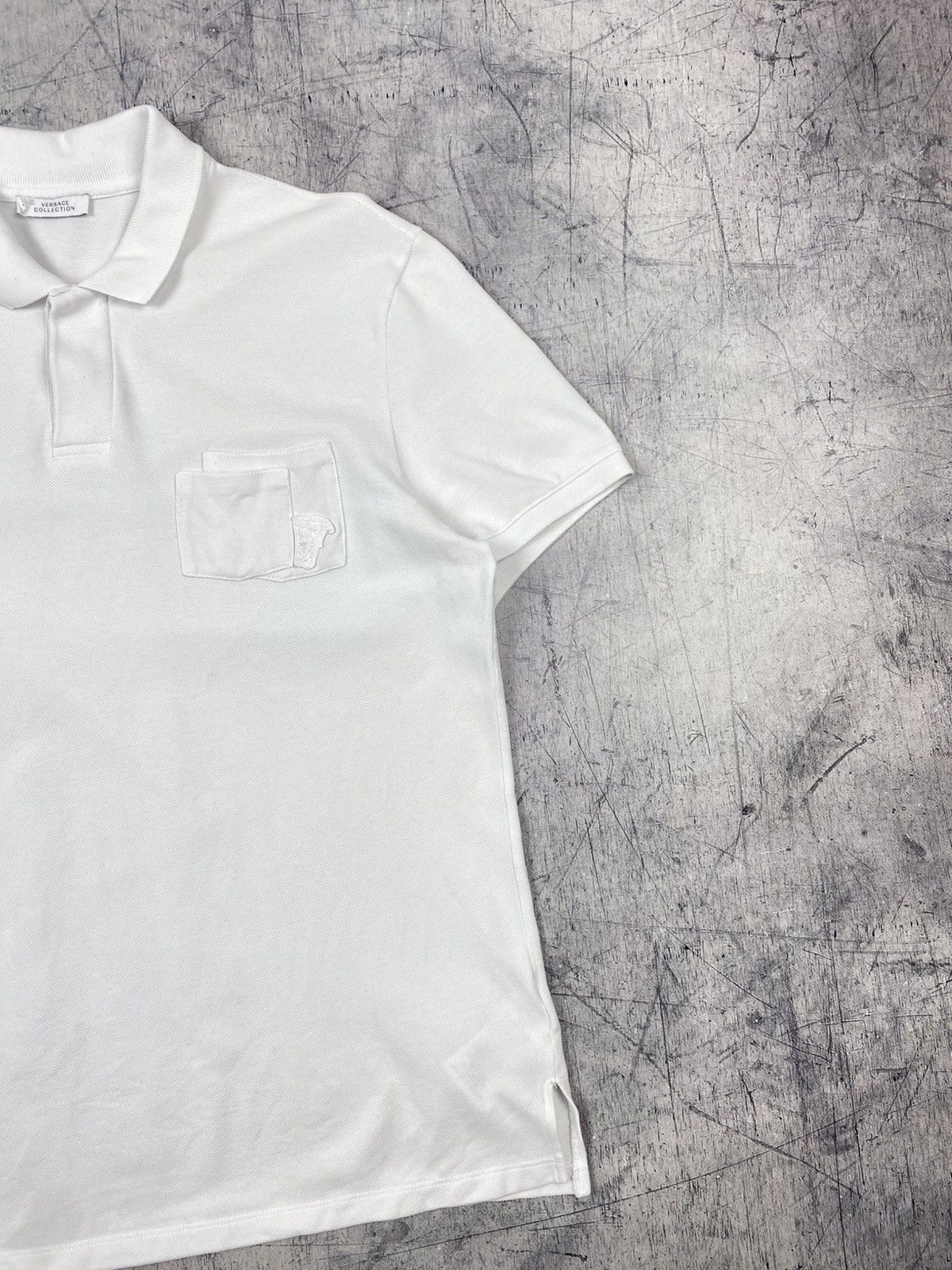 Versace Versace Collection Polo Shirt White Medusa Logo Embroidered Size US L / EU 52-54 / 3 - 4 Thumbnail