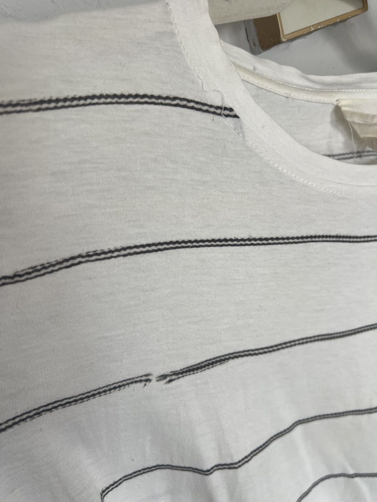 Band Of Outsiders White t-shirt with “rope” stripes Size US S / EU 44-46 / 1 - 3 Thumbnail