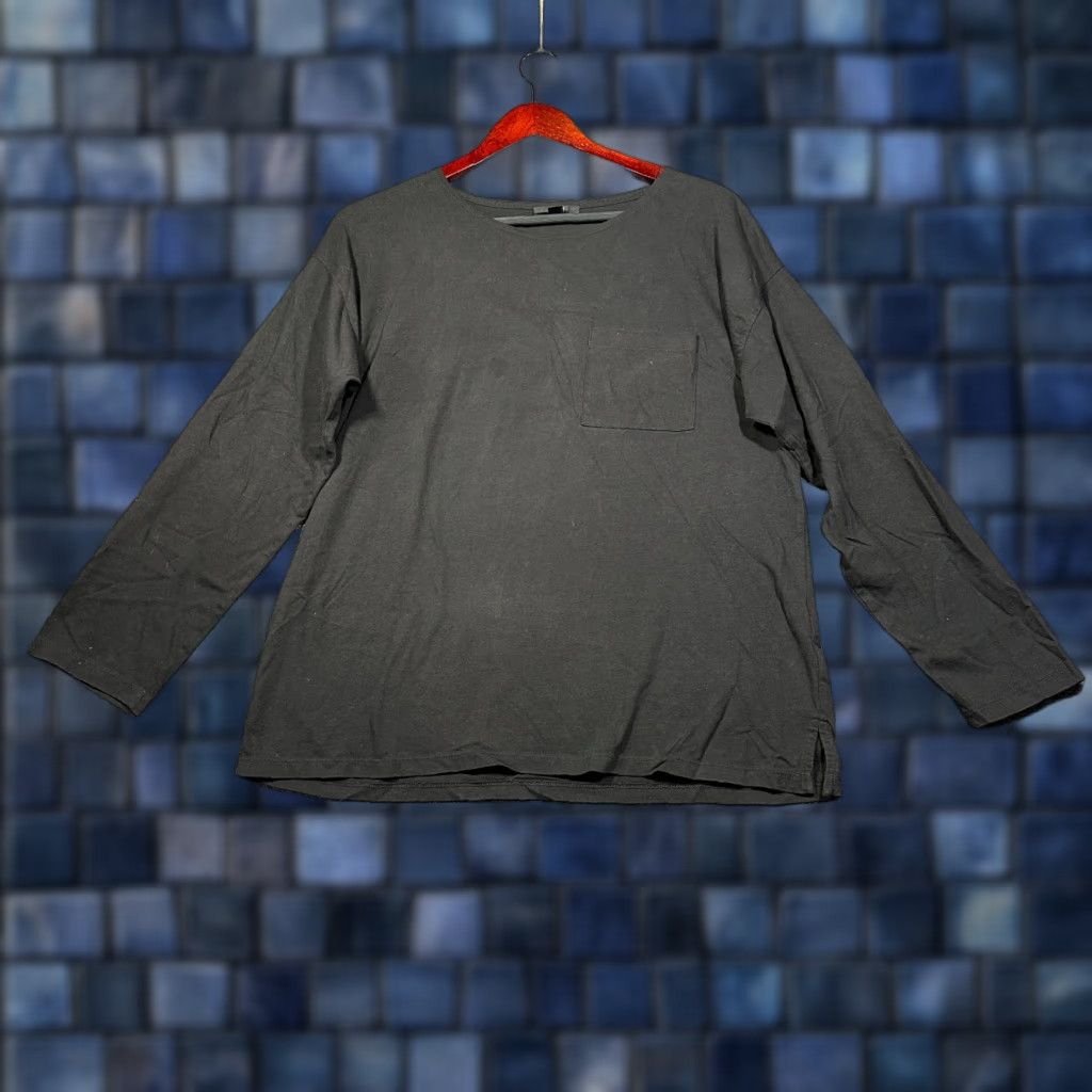 J.Crew J.CREW Shirt Womens M Black Cotton Long Sleeve Tee Shirt Size M / US 6-8 / IT 42-44 - 1 Thumbnail