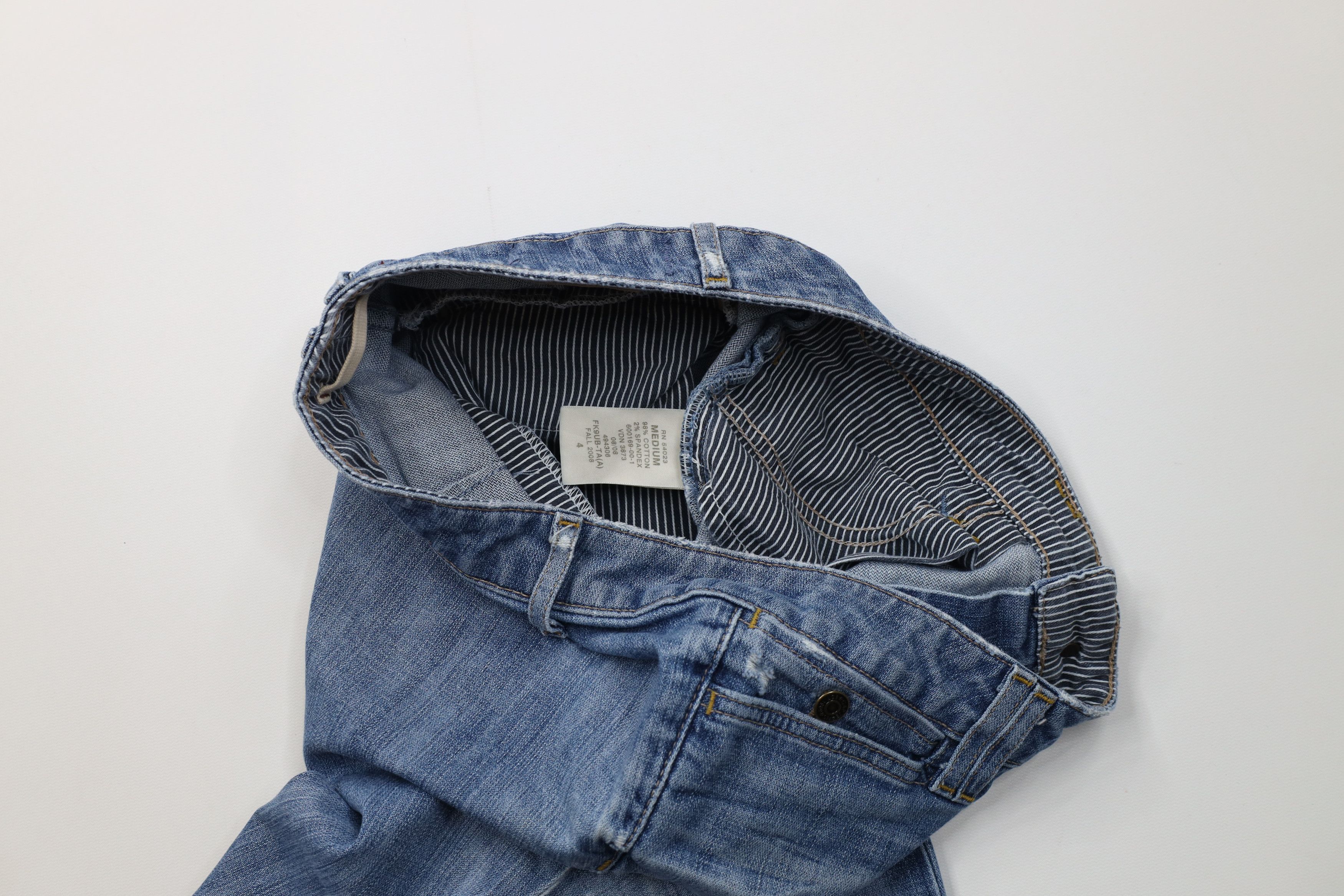 Gap Vintage Y2K Gap Babydoll Flared Wide Leg Denim Jeans Blue Size 27" / US 4 / IT 40 - 11 Thumbnail