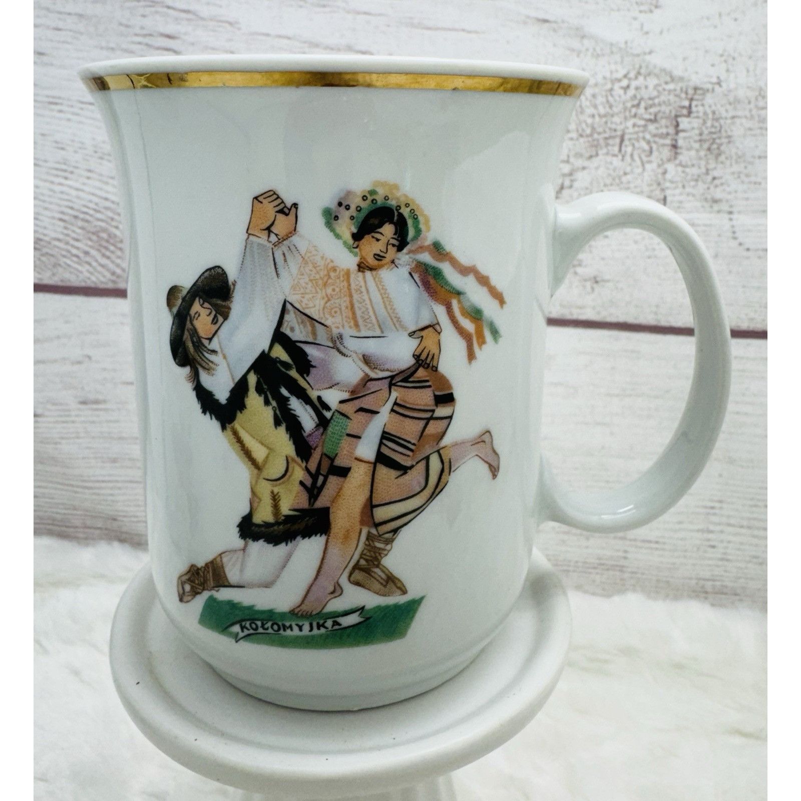 Other Favolina Poland Porcelain Coffee Mug Cup Polish Couple Danci Size ONE SIZE - 8 Thumbnail