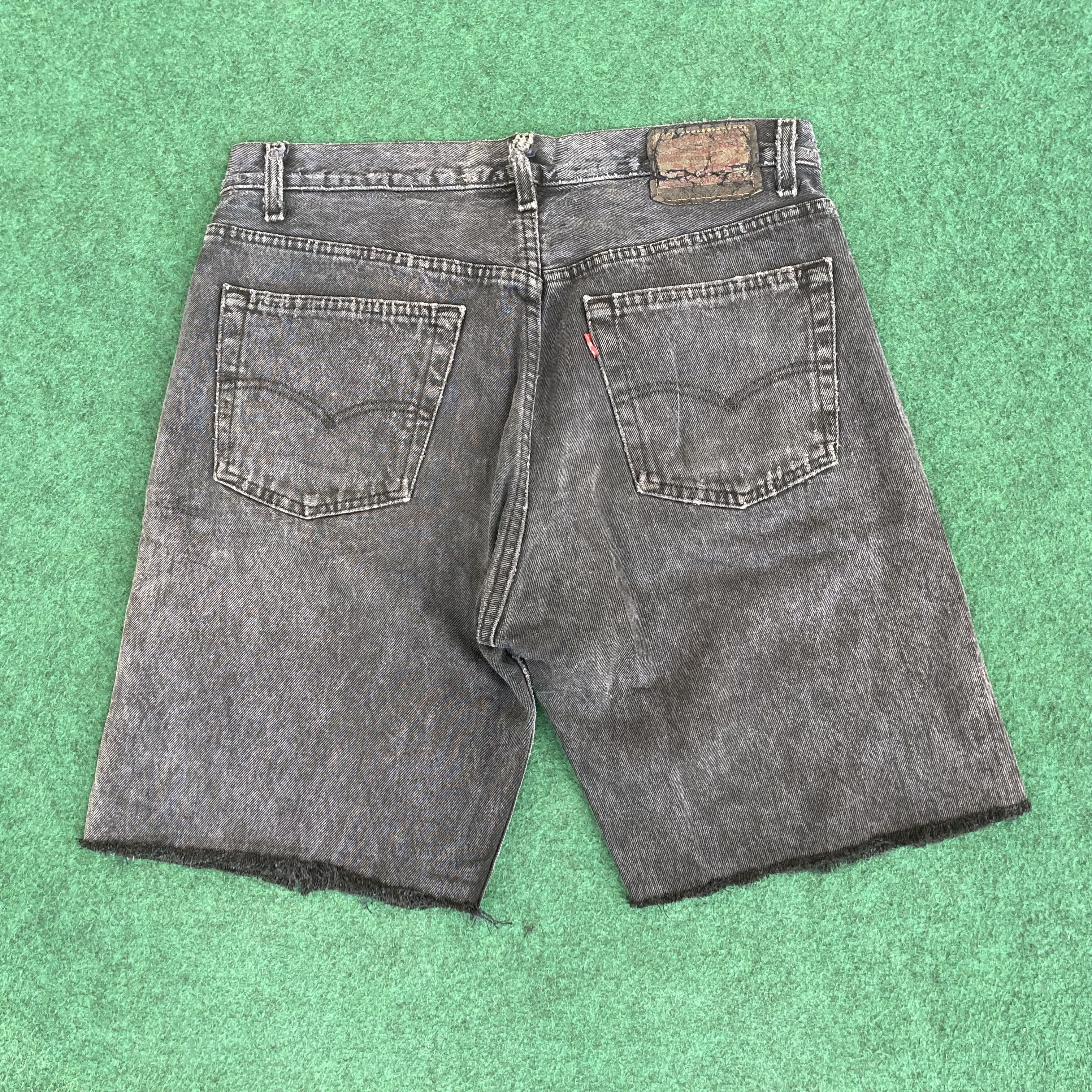 Levi's × Vintage Vtg Levis 501 Short Sz 32 Black Jorts Jeans Size US 32 / EU 48 - 8 Thumbnail