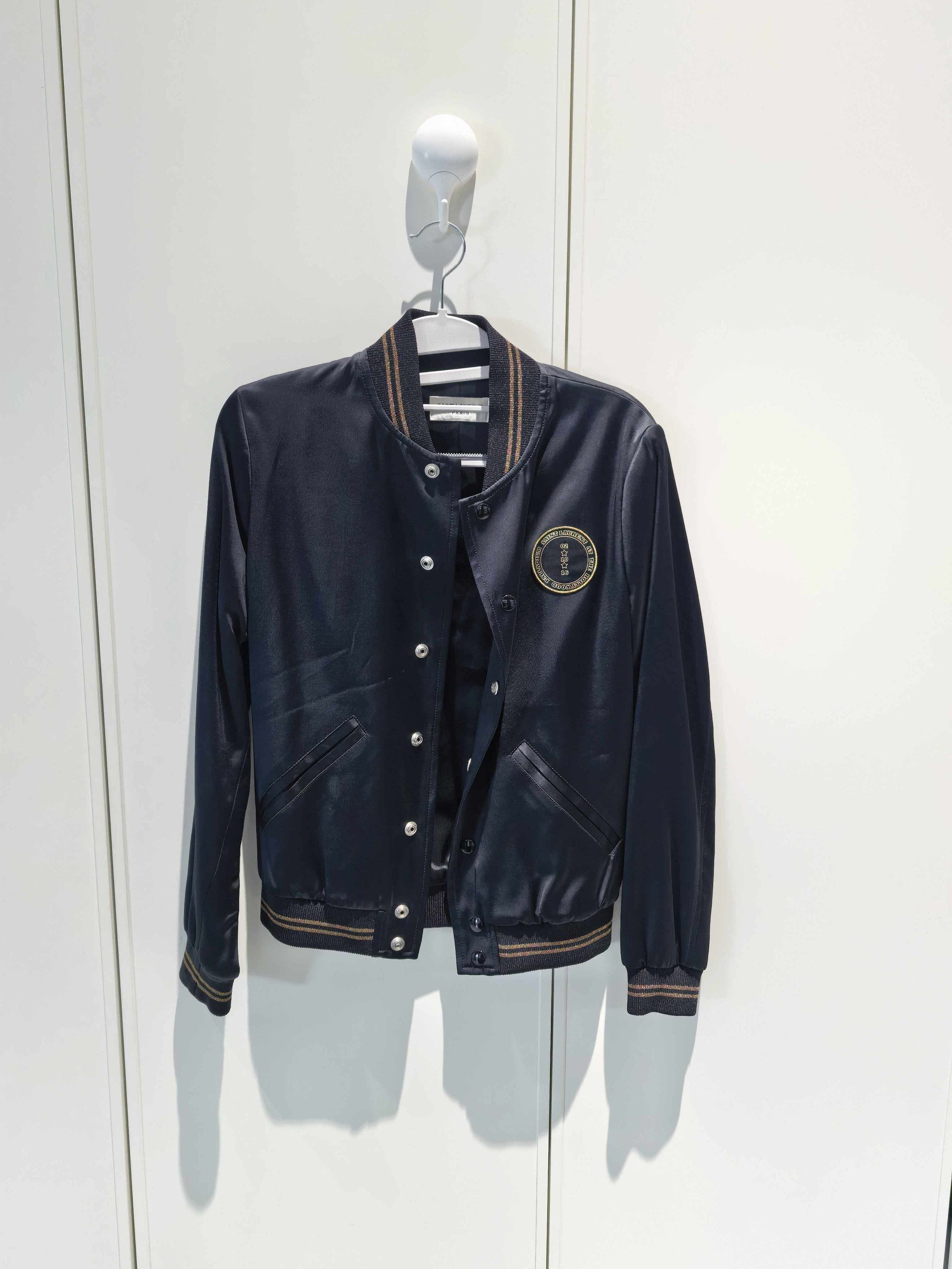 Saint Laurent Paris Saint Laurent Palladium Star Bomber Jacket Size 34 Size XS / US 0-2 / IT 36-38 - 1 Thumbnail