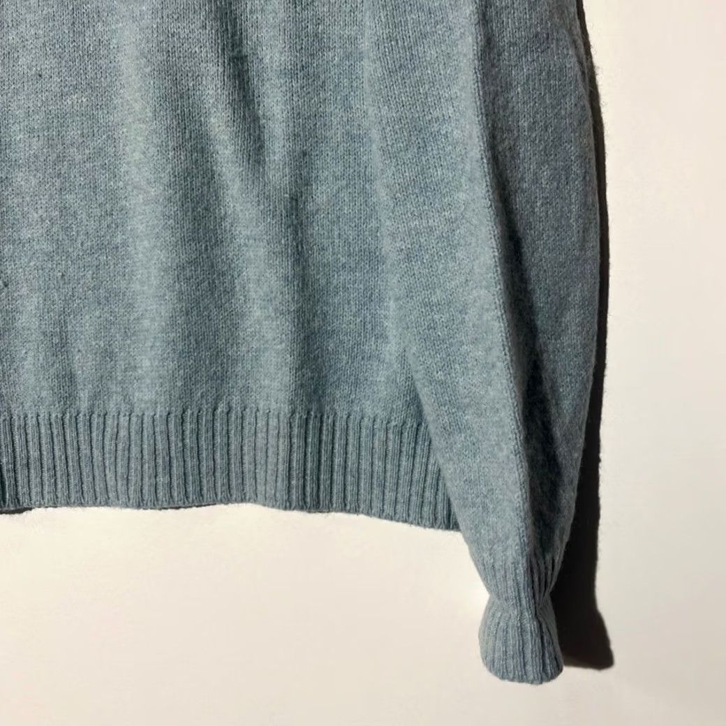 Vintage Vintage Boston Store 90s V-Neck Blue Pullover Wool Sweater Top Mens Large Size US L / EU 52-54 / 3 - 4 Thumbnail