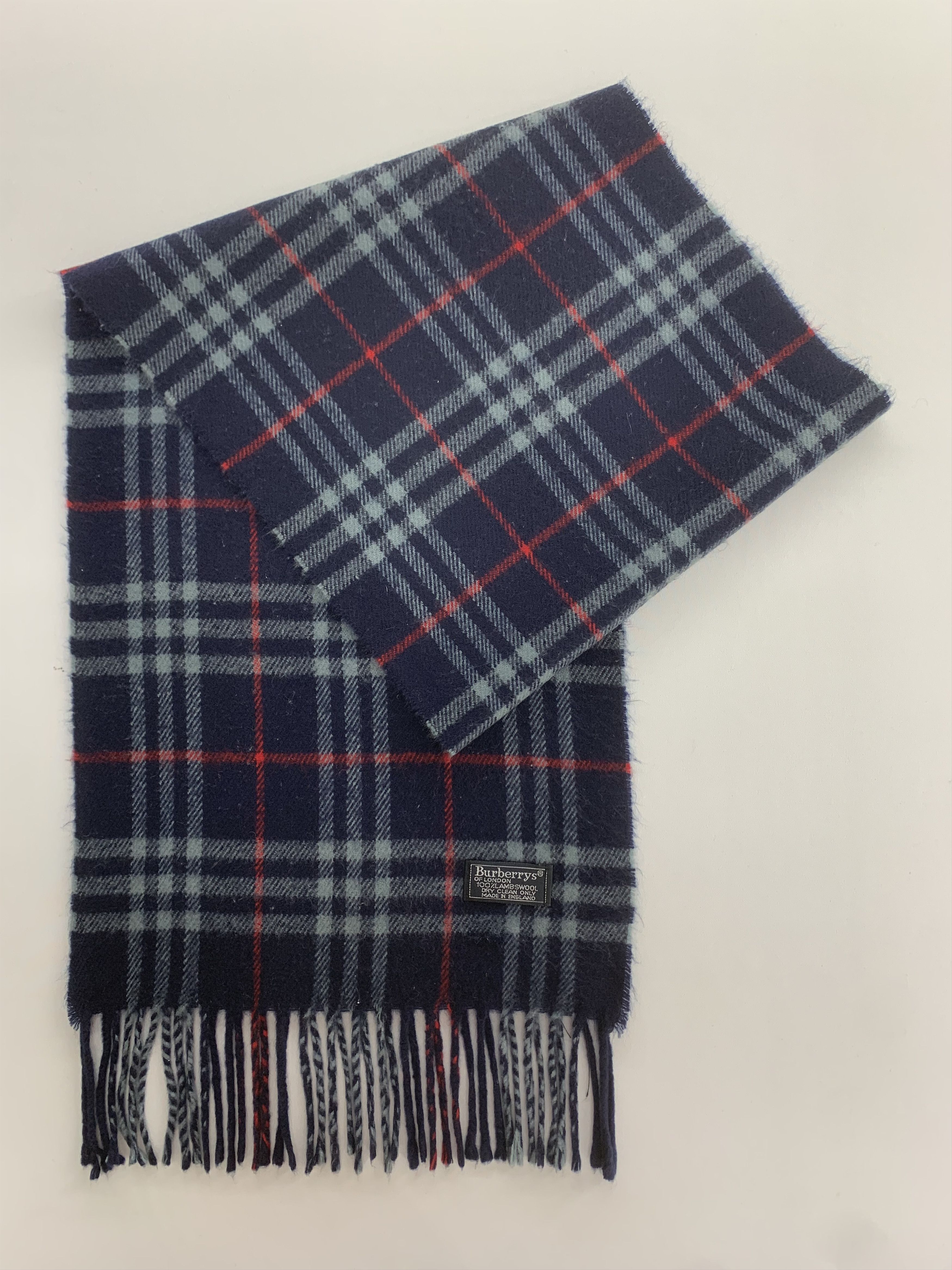 Burberry Vintage Burberrys Scarf Wool Muffler Neck Wrap BL3170 Size ONE SIZE - 2 Thumbnail