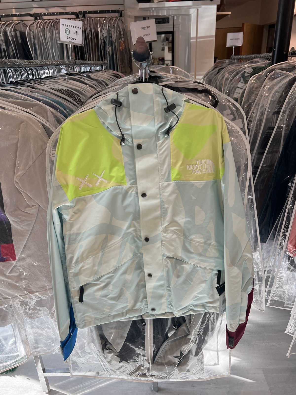 Kaws × The North Face Kaws TNF Mountain Jacket Ice Blue Size US XS / EU 42 / 0 - 1 Thumbnail