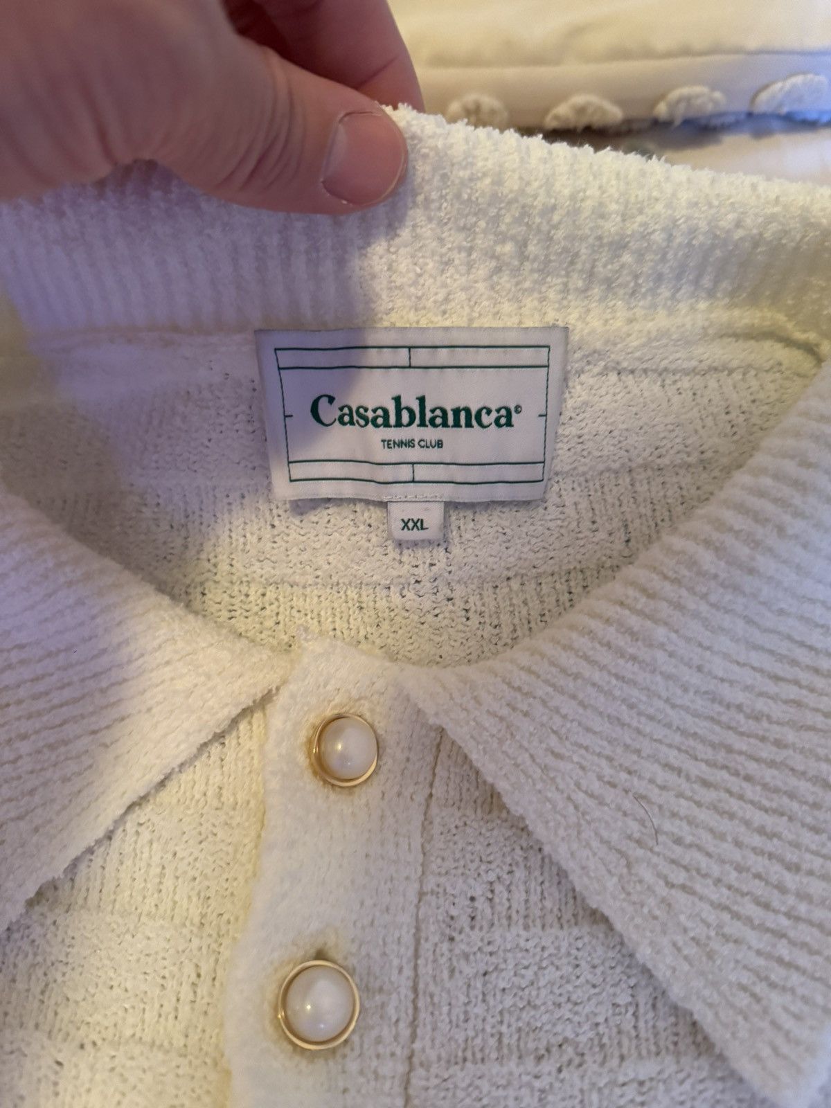 Casablanca Casablanca 'Tennis Club' Jacquard Polo (sz XXL) Size US XXL / EU 58 / 5 - 4 Thumbnail