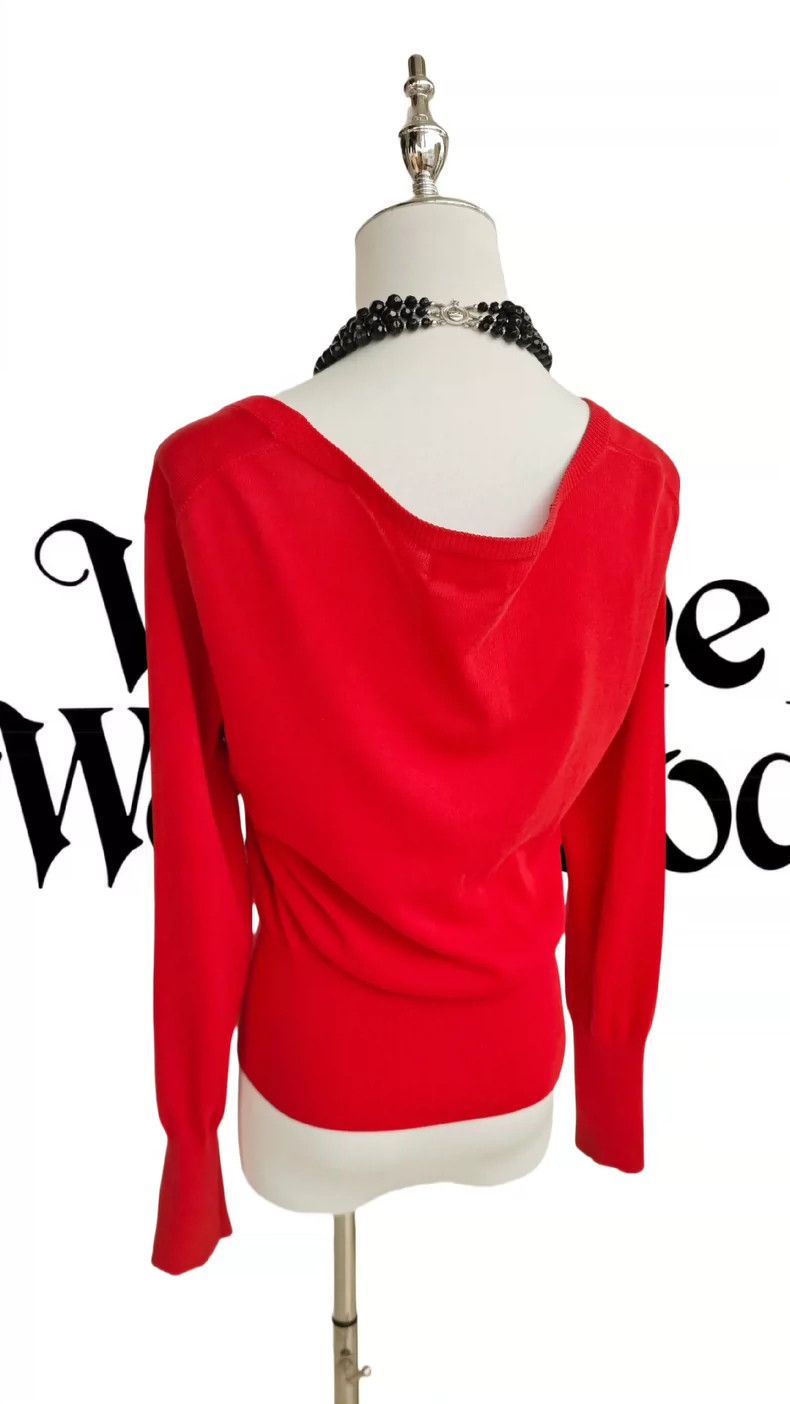 Vivienne Westwood Vivienne Westwood Red knit sweater cardigan Size M / US 6-8 / IT 42-44 - 5 Thumbnail