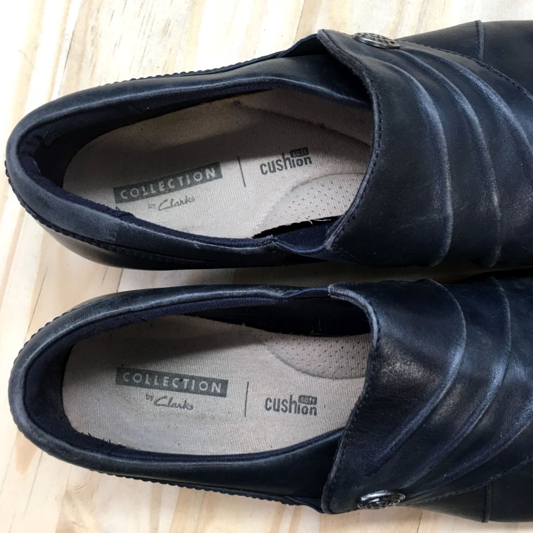 Clarks Clarks Women Loafer Casual Leather Low Top Blue 6.5 M Hope Roxanne Shoes Size M / US 6-8 / IT 42-44 - 5 Thumbnail