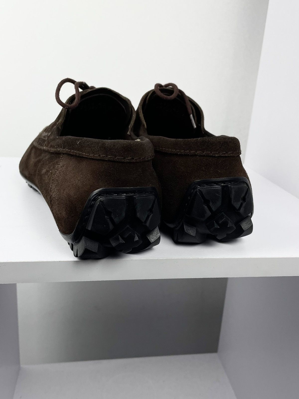 Gucci Vintage Gucci Size 9 Dark Brown Suede Leather Loafers Shoes Size US 8.5 / EU 41-42 - 5 Thumbnail