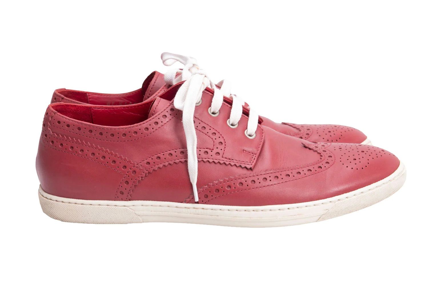 Junya Watanabe Red Wingtip Leather Shoes Size 26cm in Good Condition Size US 8 / EU 41 - 6 Thumbnail