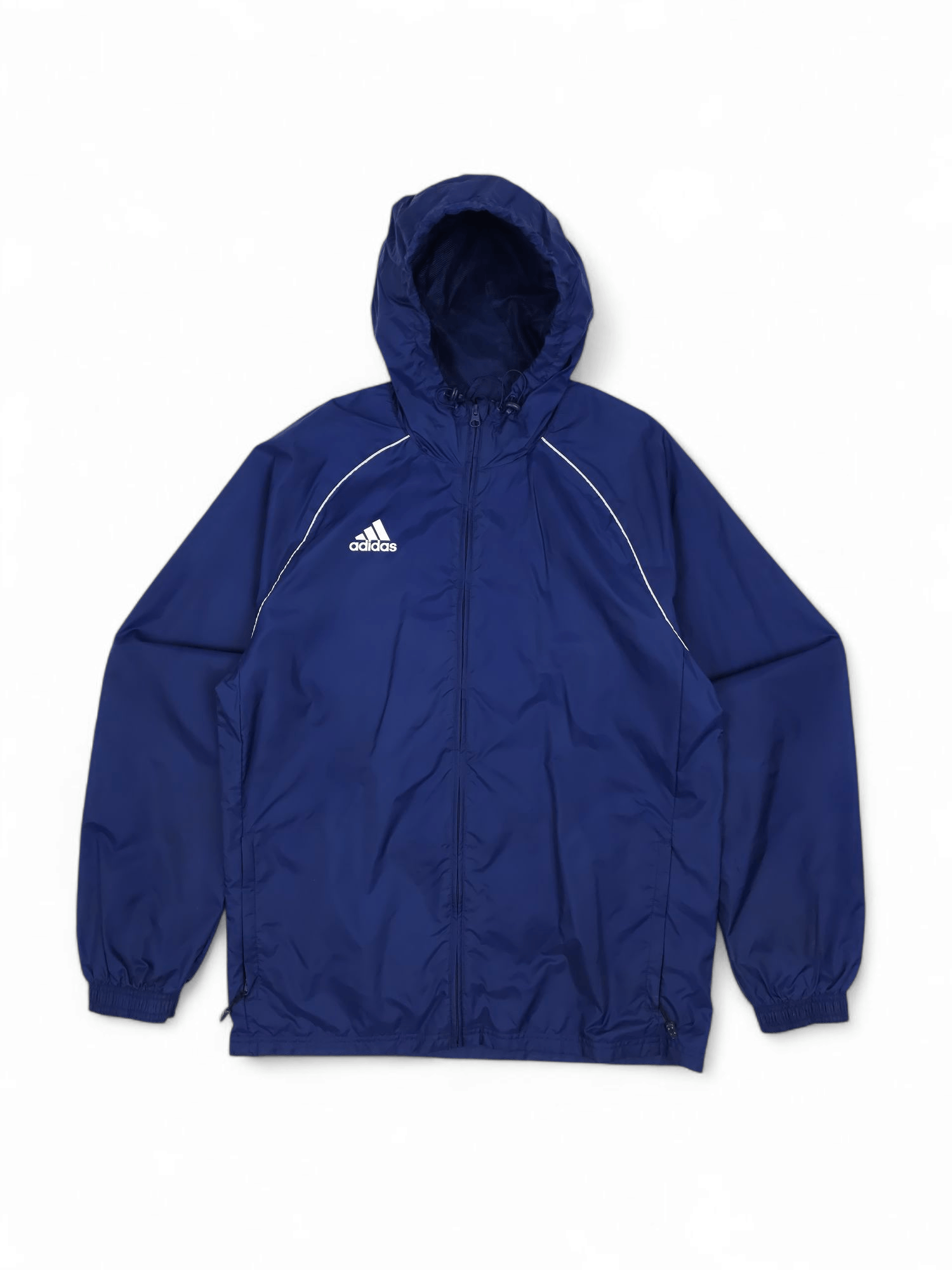 Adidas 💎 Vintage Y2K Adidas Navy Track Light Jacket Windbreaker Size US XL / EU 56 / 4 - 1 Thumbnail