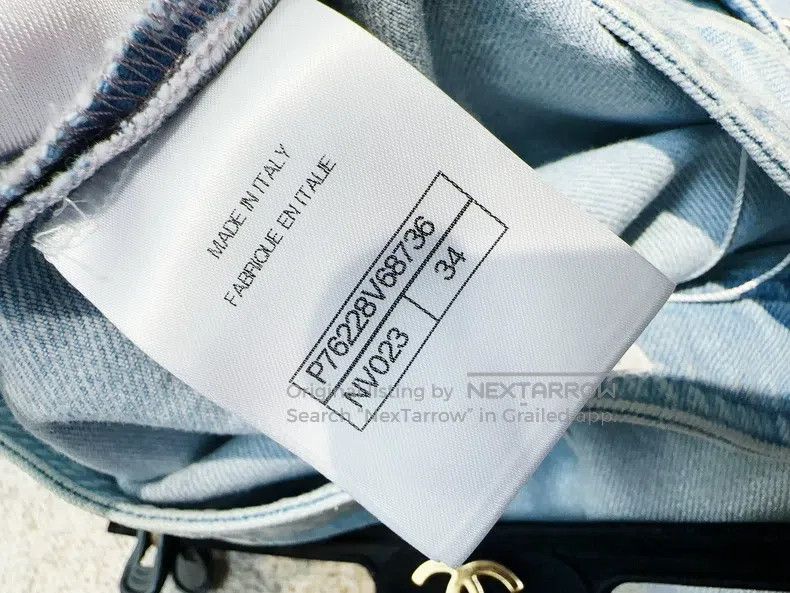 Chanel Chanel 24M light blue gradient coated jeans straight pants Size 42" / US 20 - 6 Thumbnail