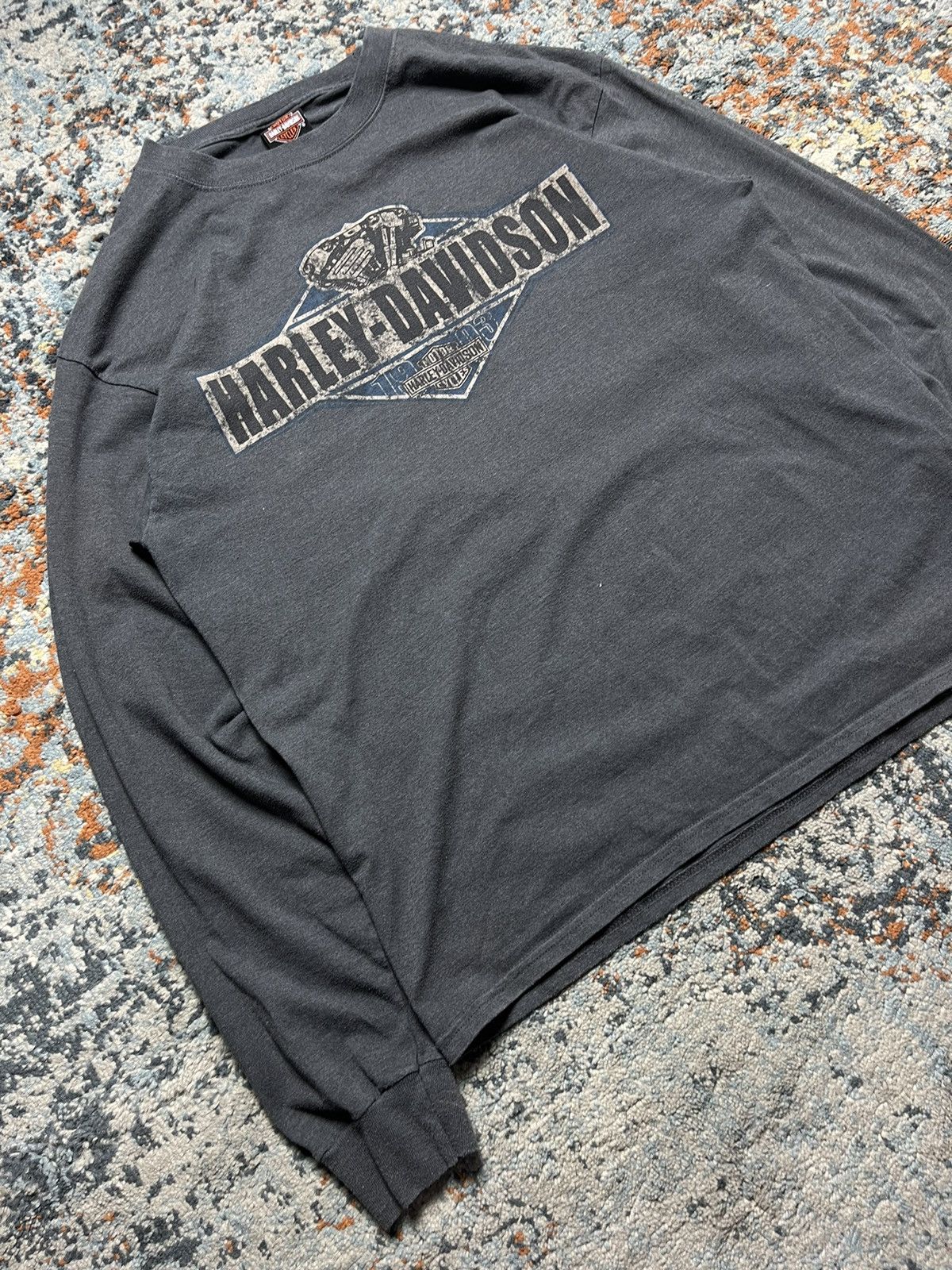 Harley Davidson Vintage 00s Harley Davidson Belfast Ireland long sleeve tee Size US XL / EU 56 / 4 - 4 Thumbnail