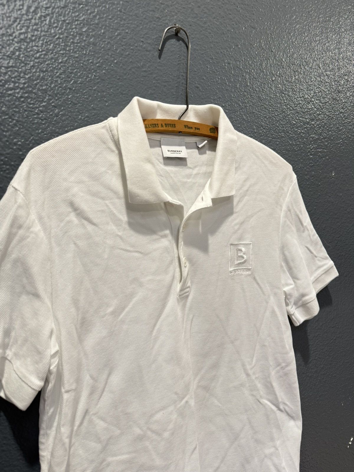 Burberry Burberry B Box Embroidered Mens Polo Medium Size US M / EU 48-50 / 2 - 1 Thumbnail