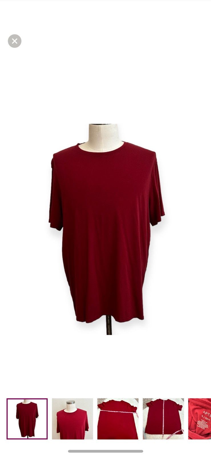 Apt. 9 Apt. 9 XL red T shirt Size US XL / EU 56 / 4 - 1 Thumbnail