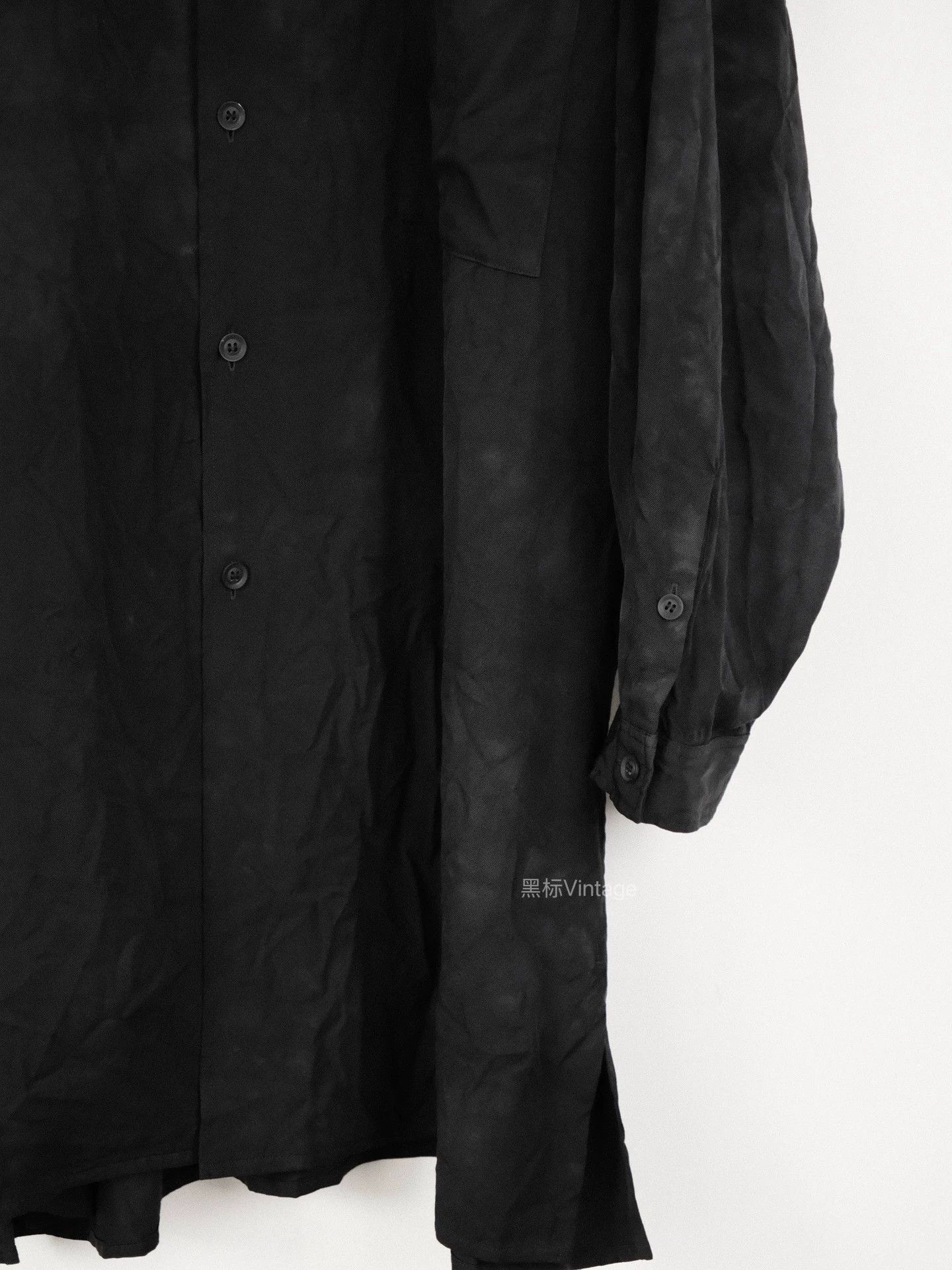 Yohji Yamamoto Yohji Yamamoto 20AW Discharge Pleated Wool Shirt 9/10 Size US L / EU 52-54 / 3 - 4 Thumbnail