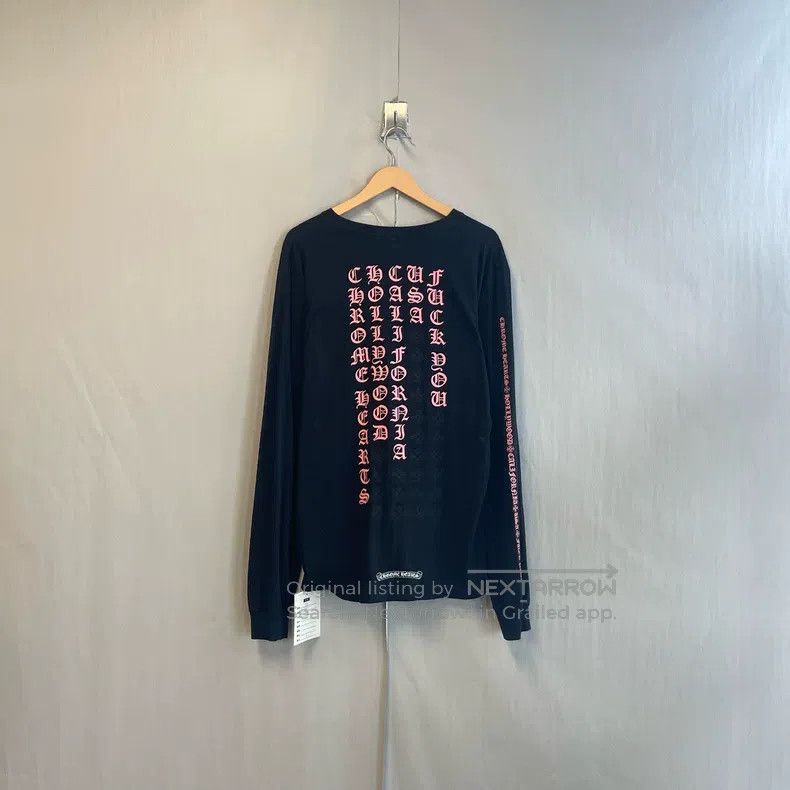 Chrome Hearts CHROME HEARTS Size L Red logo Sanskrit long sleeves behind Size US L / EU 52-54 / 3 - 1 Thumbnail